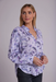 Bella Dahl Shirred Button Up Blouse - Lilac Floret Print Clothing - Tops - Shirts - Blouses - Blouses Top Price by Bella Dahl | Grace the Boutique