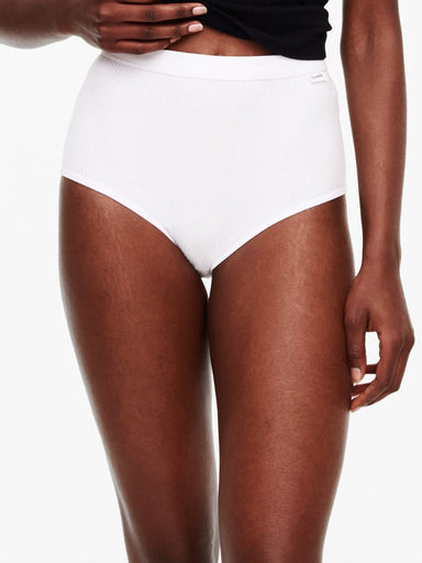 Chantelle Cotton Comfort Full Brief white L Lingerie - Panties - Basics by Chantelle | Grace the Boutique