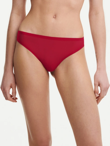 Chantelle Soft Stretch Thong - Passion Red Lingerie - Panties - Soft Stretch by Chantelle | Grace the Boutique