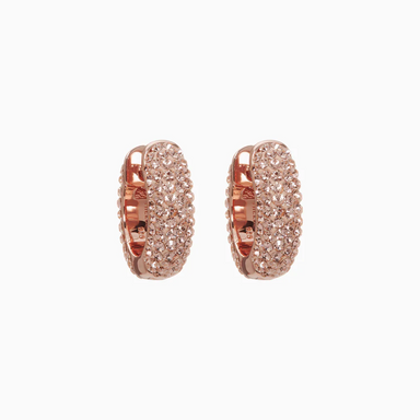 Hillberg & Berk Small Sparkle Hoops - Rose Gold Accessories - Jewelry - Earrings by Hillberg & Berk | Grace the Boutique