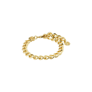 Pilgrim Charm Recycled Curb Bracelet - Gold Accessories - Jewelry - Bracelets by Pilgrim | Grace the Boutique