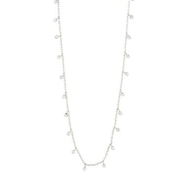 Pilgrim Maja Multi Drops Necklace - Silver Accessories - Jewelry - Necklaces by Pilgrim | Grace the Boutique
