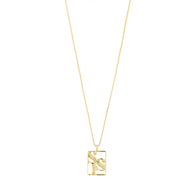 Pilgrim SIS Love Tag Necklace - Gold Accessories - Jewelry - Necklaces by Pilgrim | Grace the Boutique