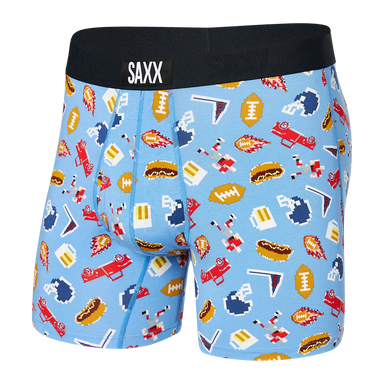 Saxx Ultra Boxer Brief - Football Gamer - Blue Mens - Saxx - Ultra by Saxx | Grace the Boutique