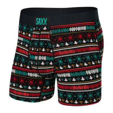Saxx Ultra Boxer Brief - Holiday Sweater - Black Mens - Saxx - Ultra by Saxx | Grace the Boutique