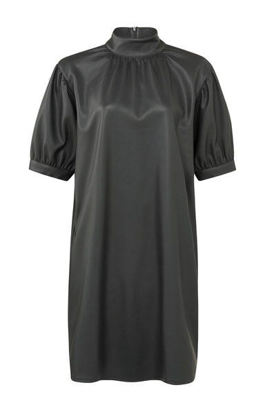 Yaya Short Sleeve Dress - Pinstripe Grey Clothing - Dresses + Jumpsuits - Dresses - Short Dresses by Yaya | Grace the Boutique