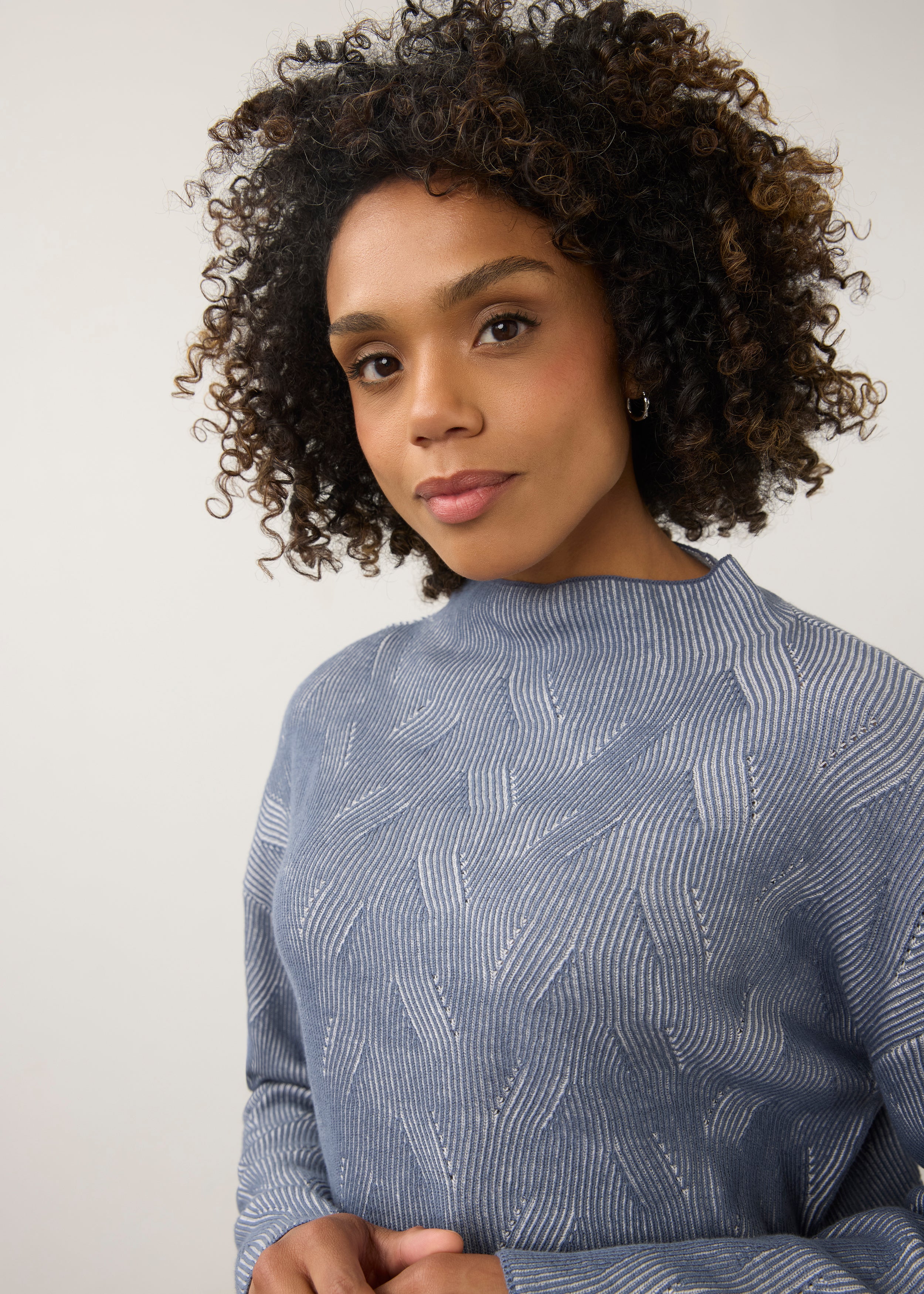 FDJ Long Sleeve Funnel Neck - Grey/Storm