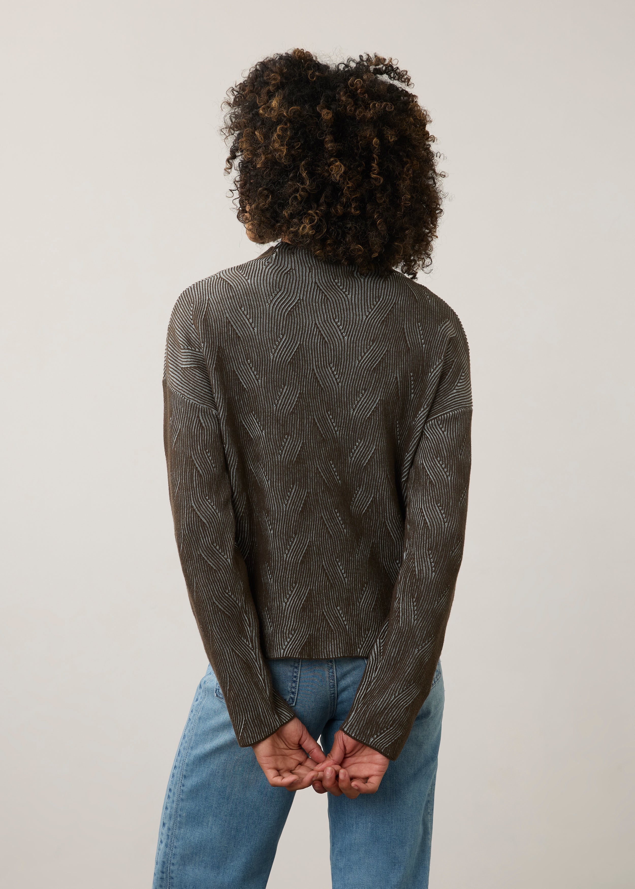 FDJ Long Sleeve Funnel Neck - Olive