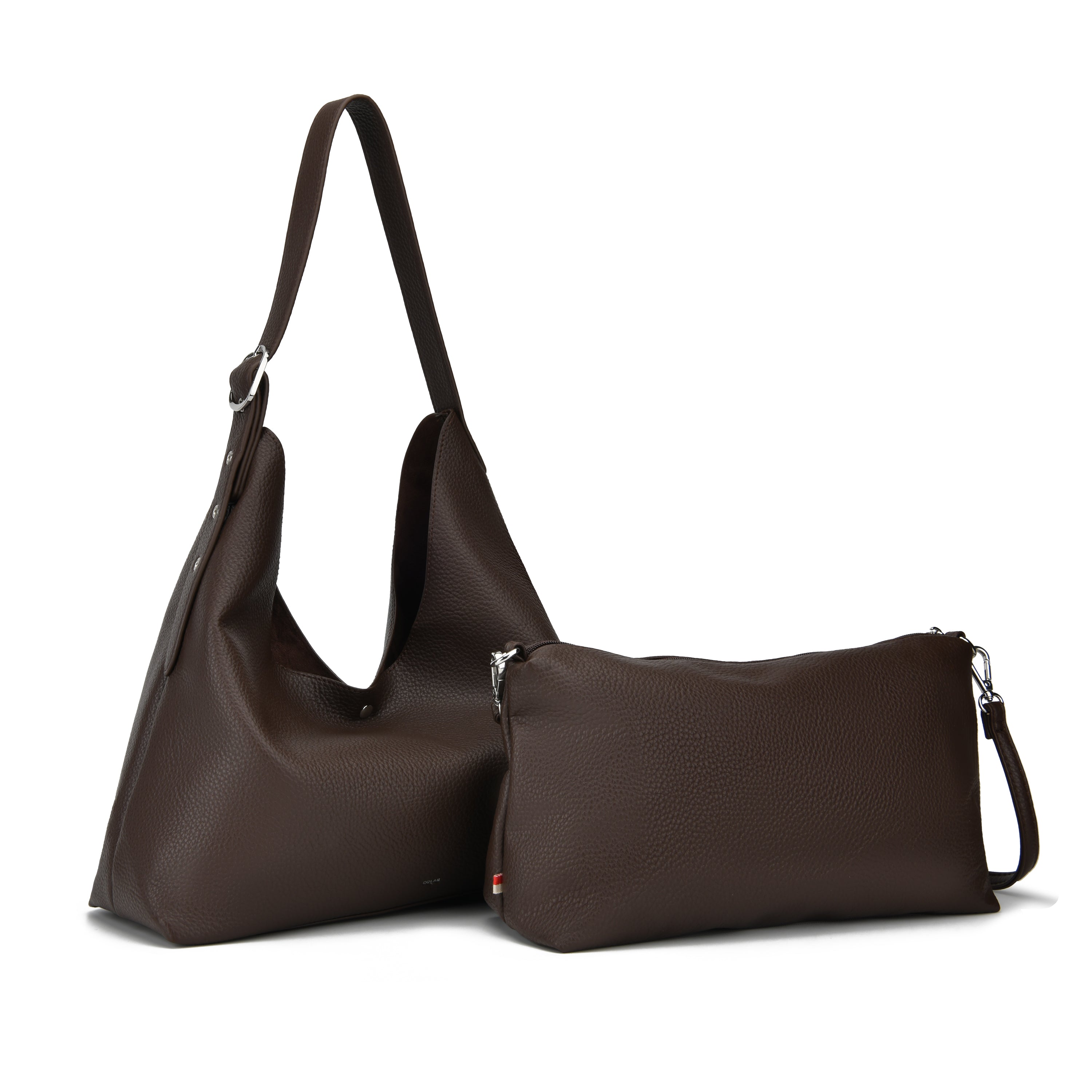 co-lab Jamie Slouchy Hobo - Chocolate