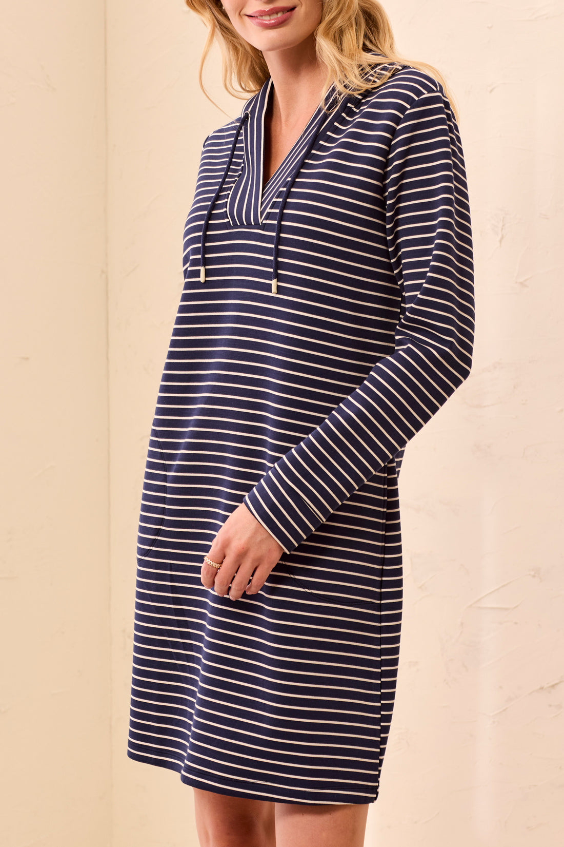 Tribal Hoodie Dress - Jet Blue