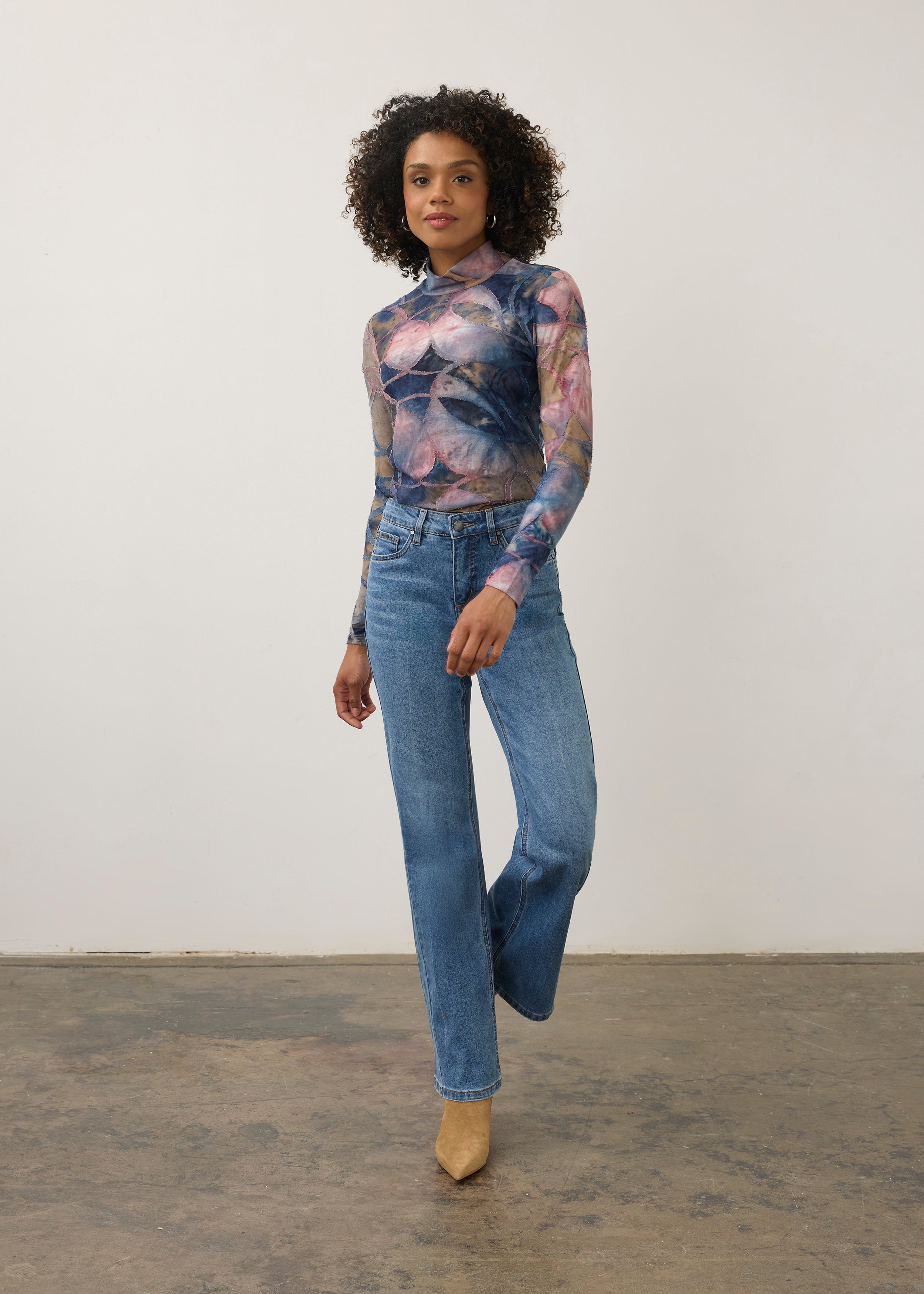 FDJ Long Sleeve Mockneck Top - Equinox