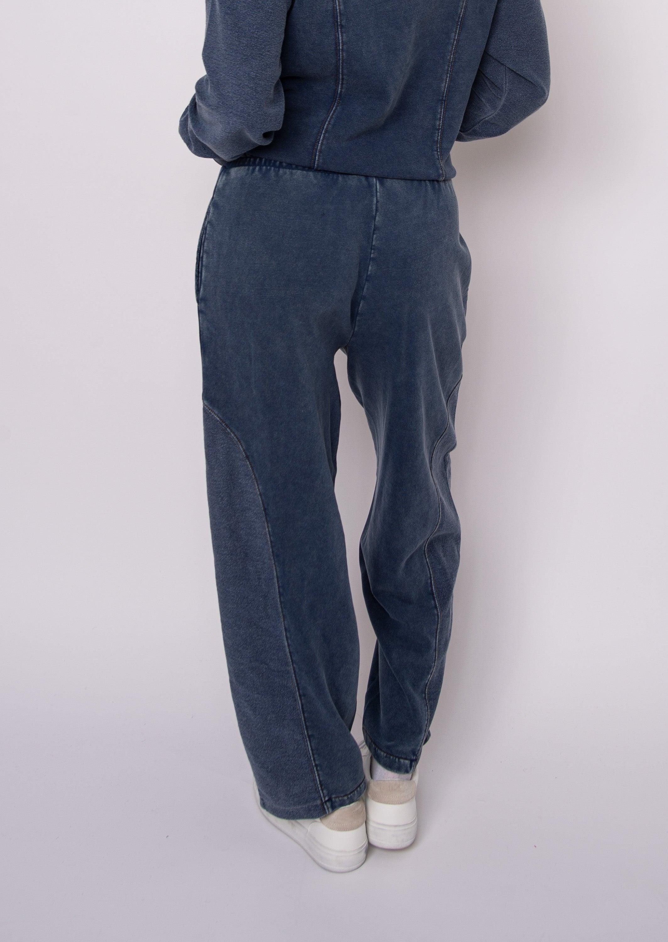 RD Silco Denim Look French Terry Pants - Denim Blue