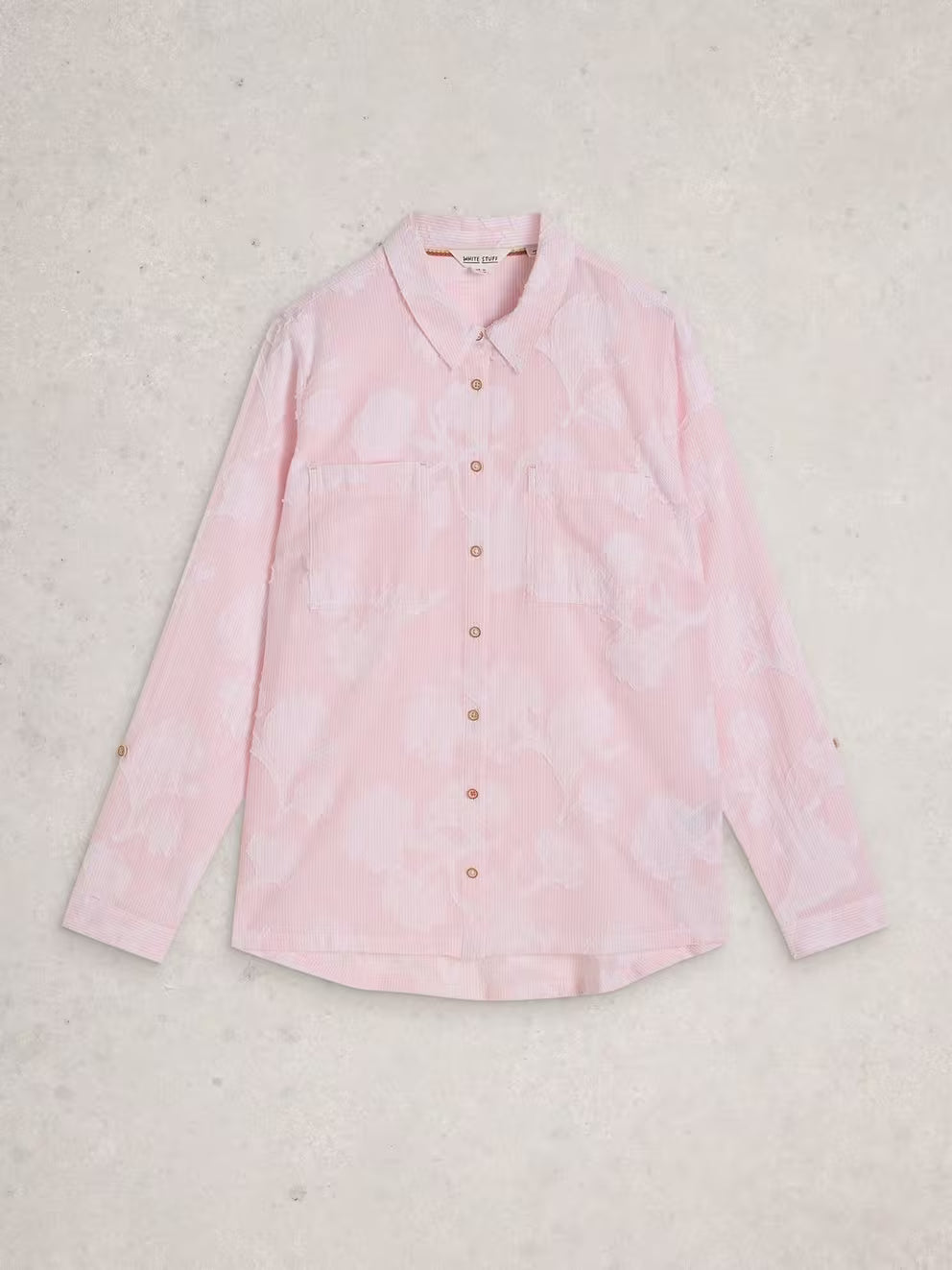 White Stuff Sophie Jacquard Shirt - Pink Multi