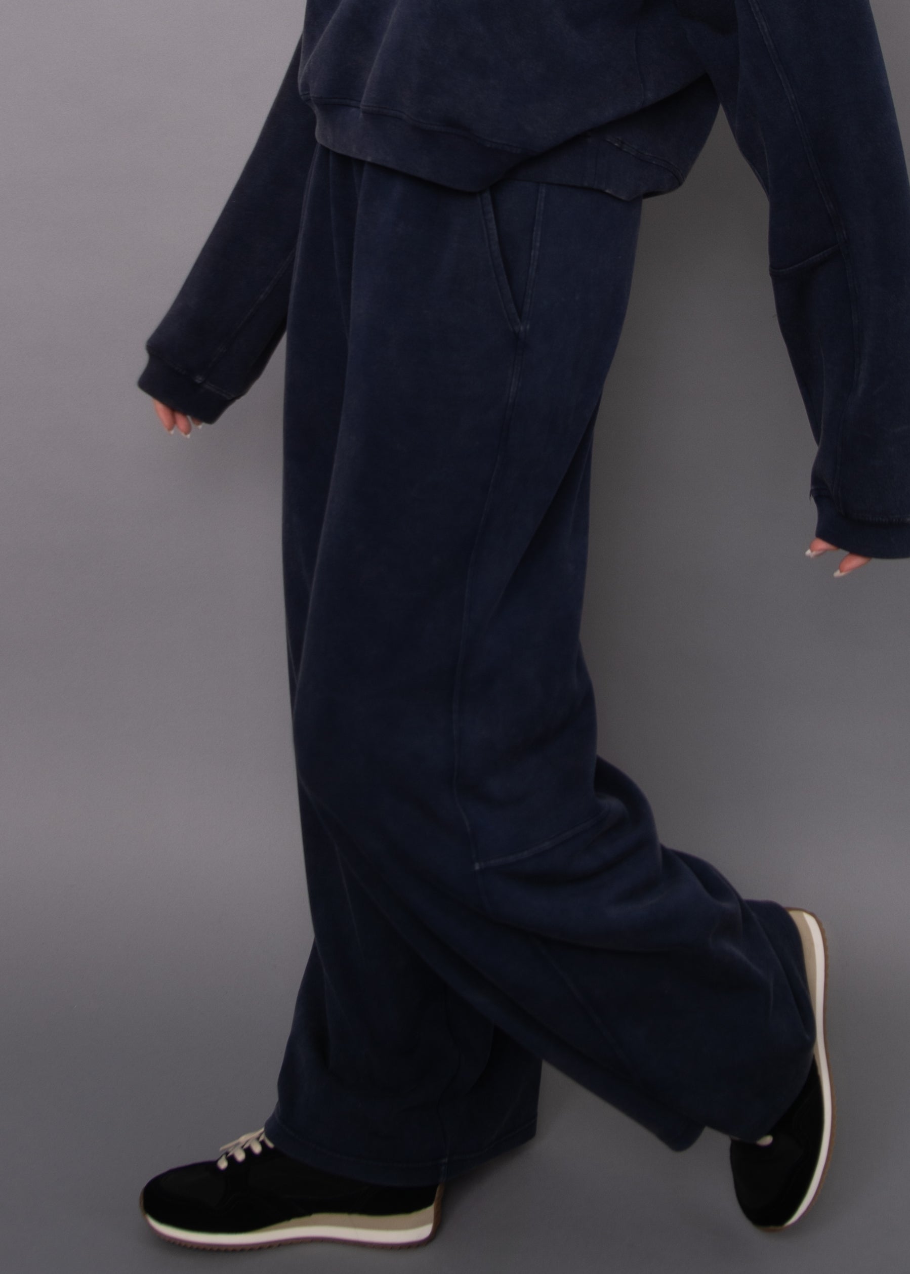 RD Phyllis Mineral Wash Soft Knit Pant - True Navy