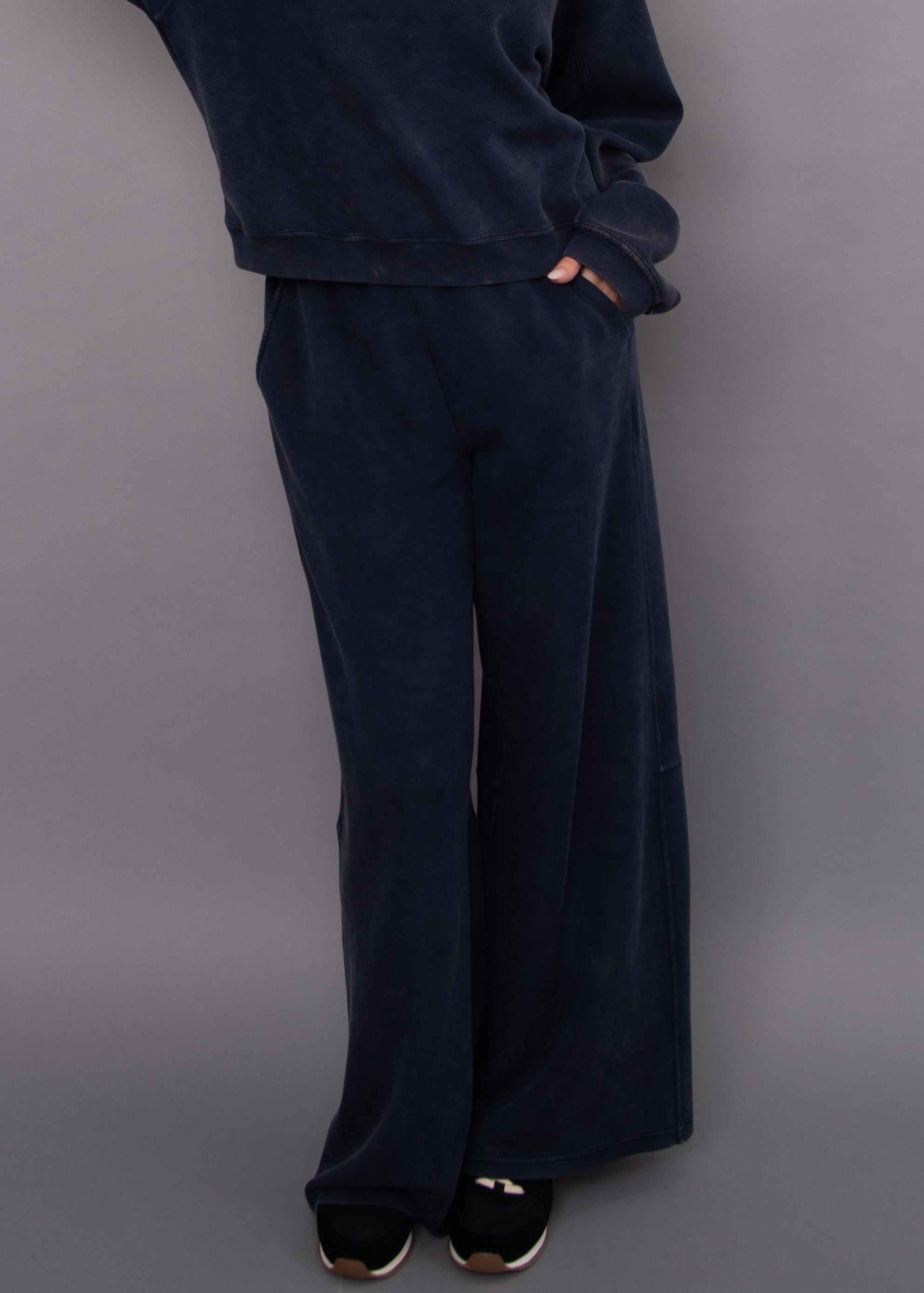 RD Phyllis Mineral Wash Soft Knit Pant - True Navy