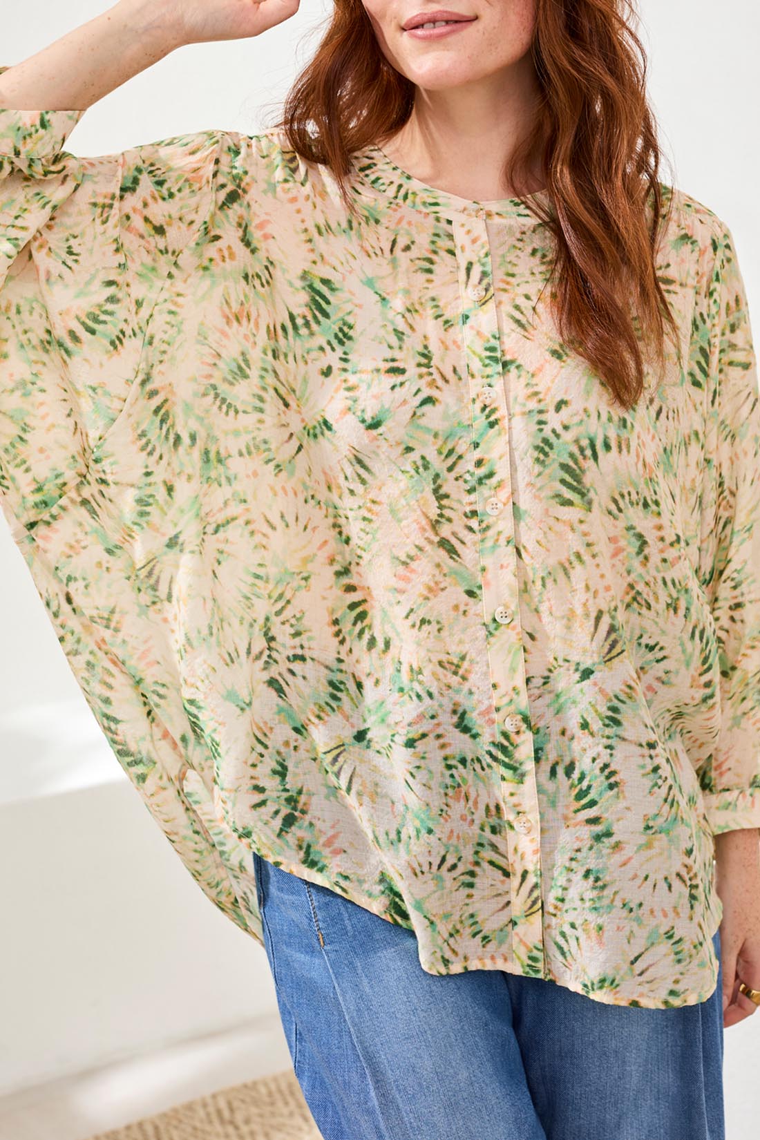 Tribal Mary Blouse - Cactus Clay