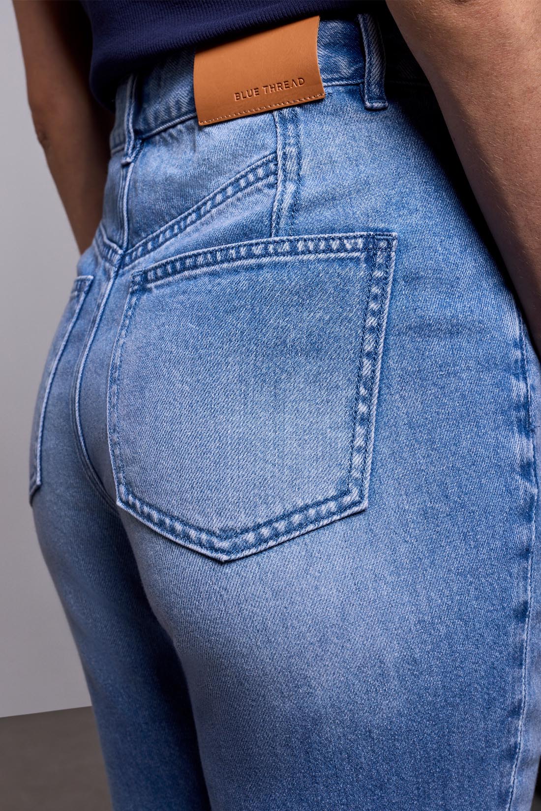 Tribal Sophia Curvy Straight 90s Denim - Campus Blue