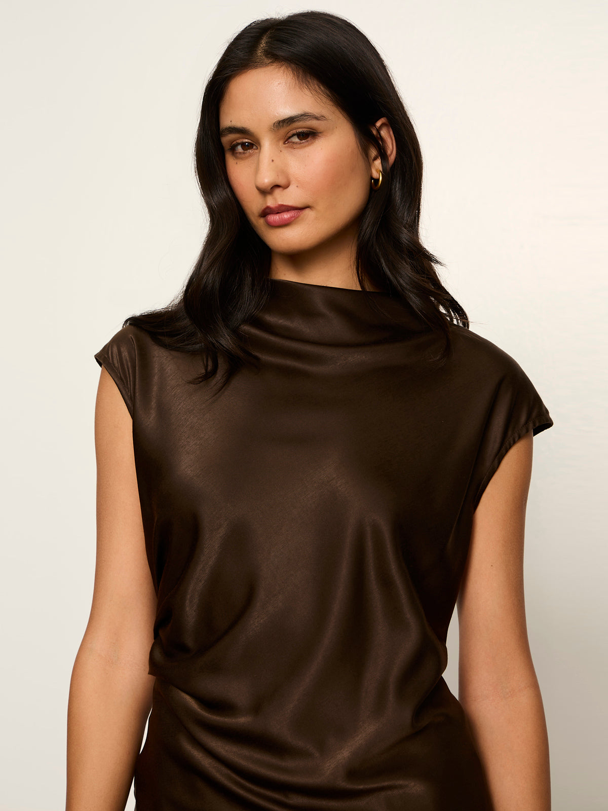 Sanctuary Nights With You Satin Shell - Espresso Martini