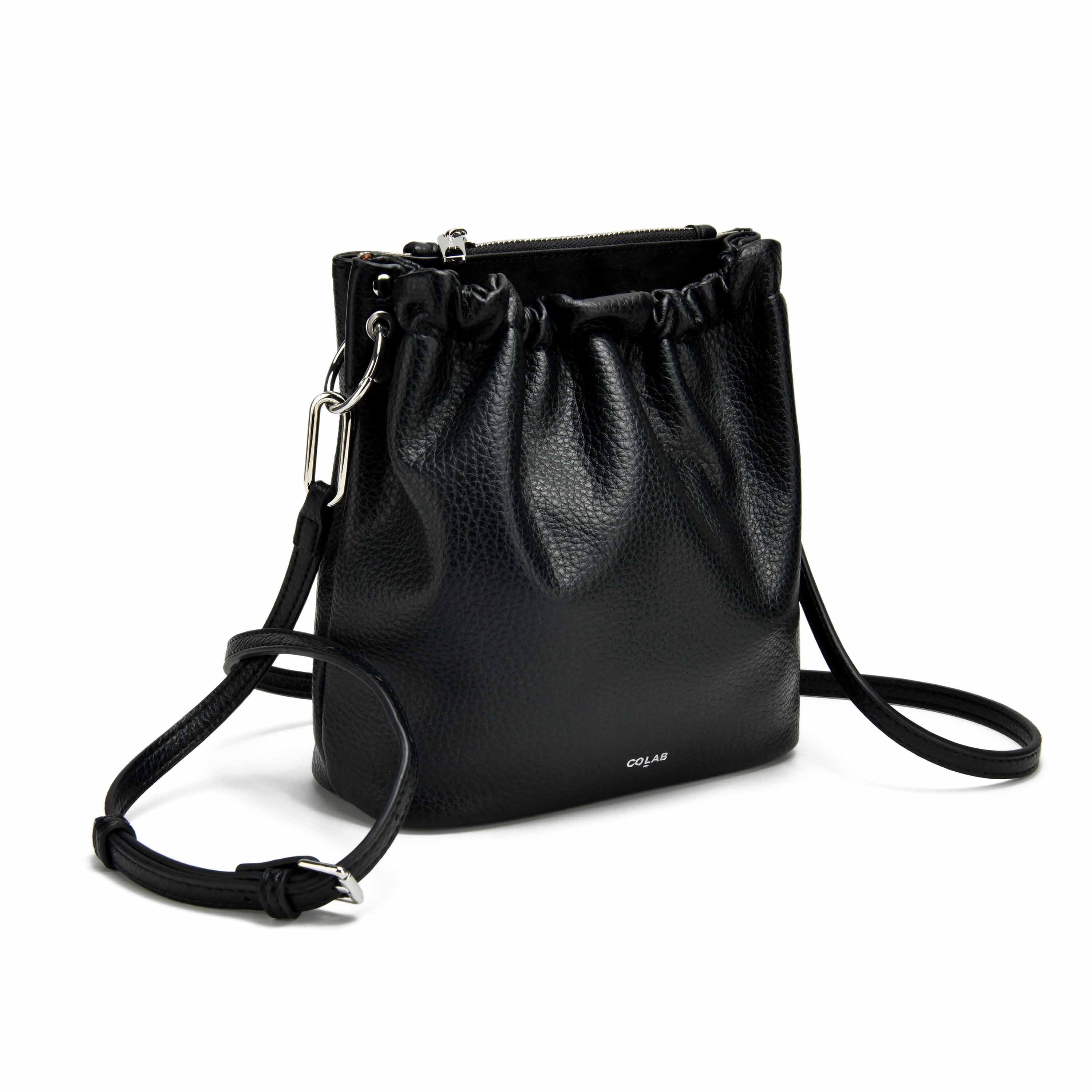 co-lab Florence Bucket Crossbody - Black