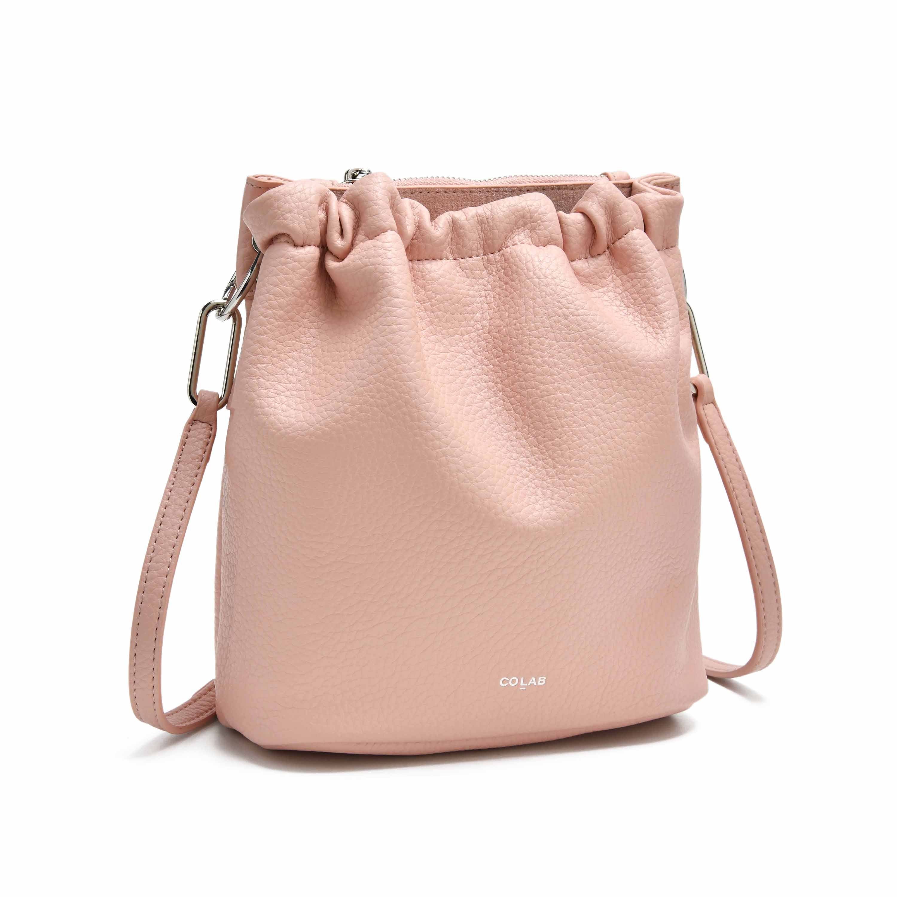co-lab Florence Bucket Crossbody - Soft Pink