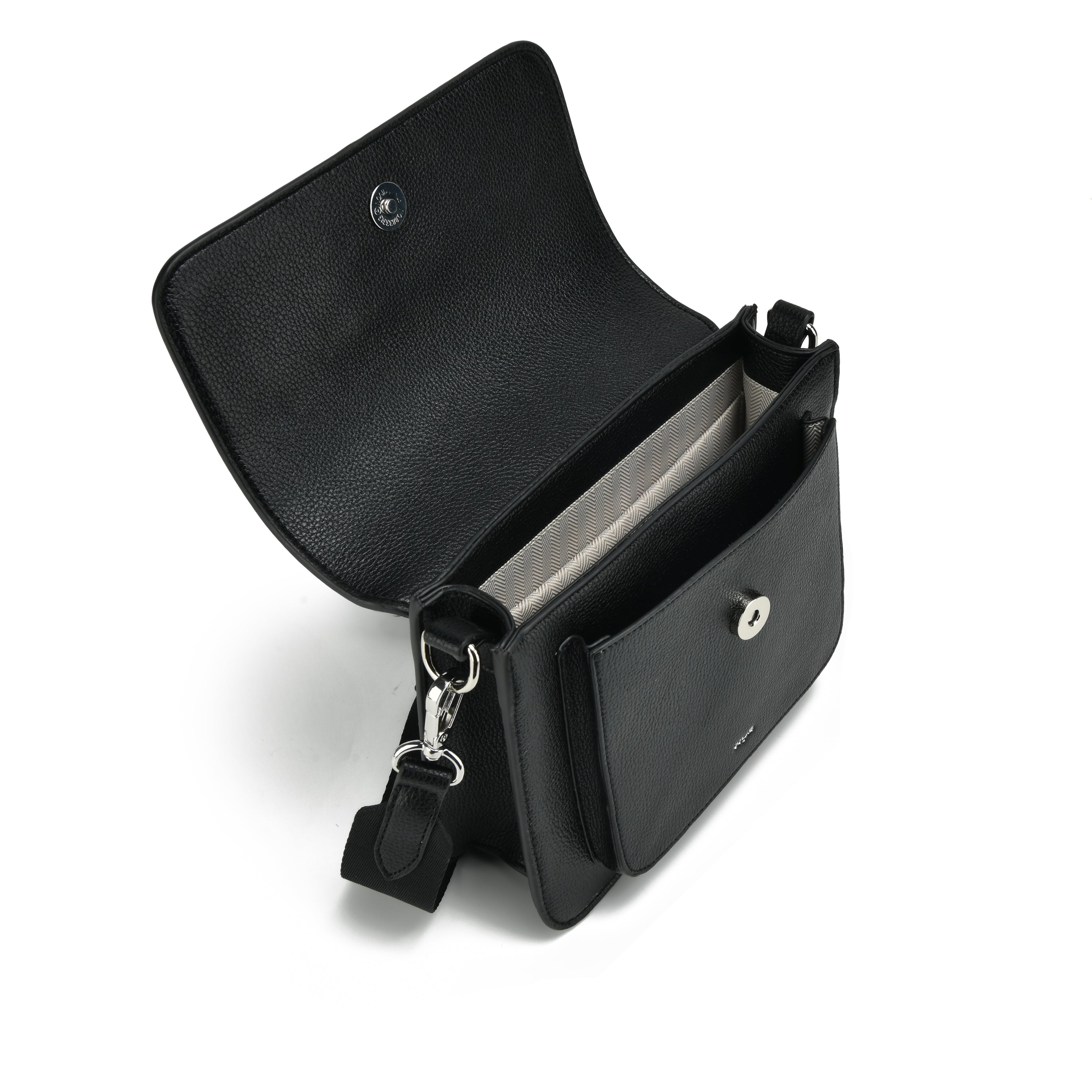 co-lab Allure Flap Crossbody - Black