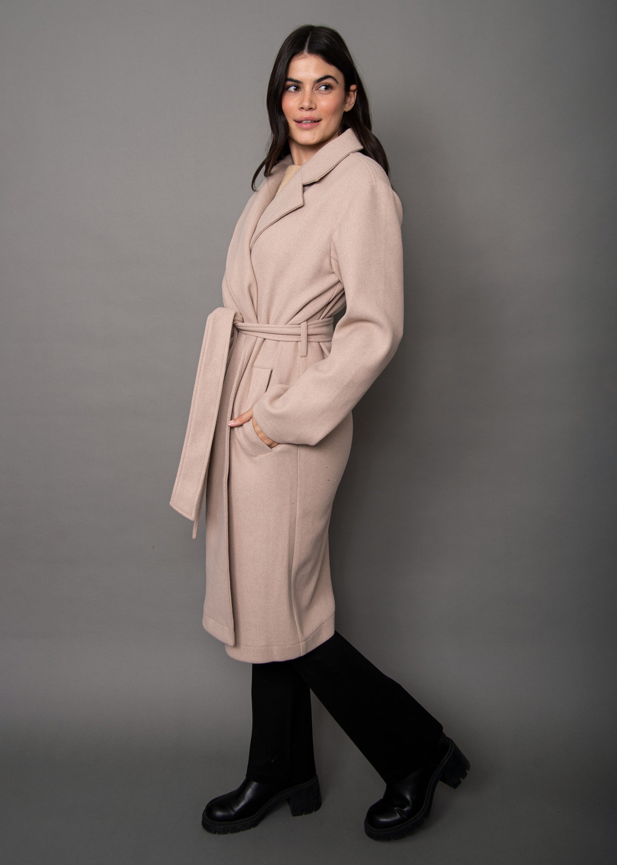 RD Havy Wrap Coat - Tiger Eye