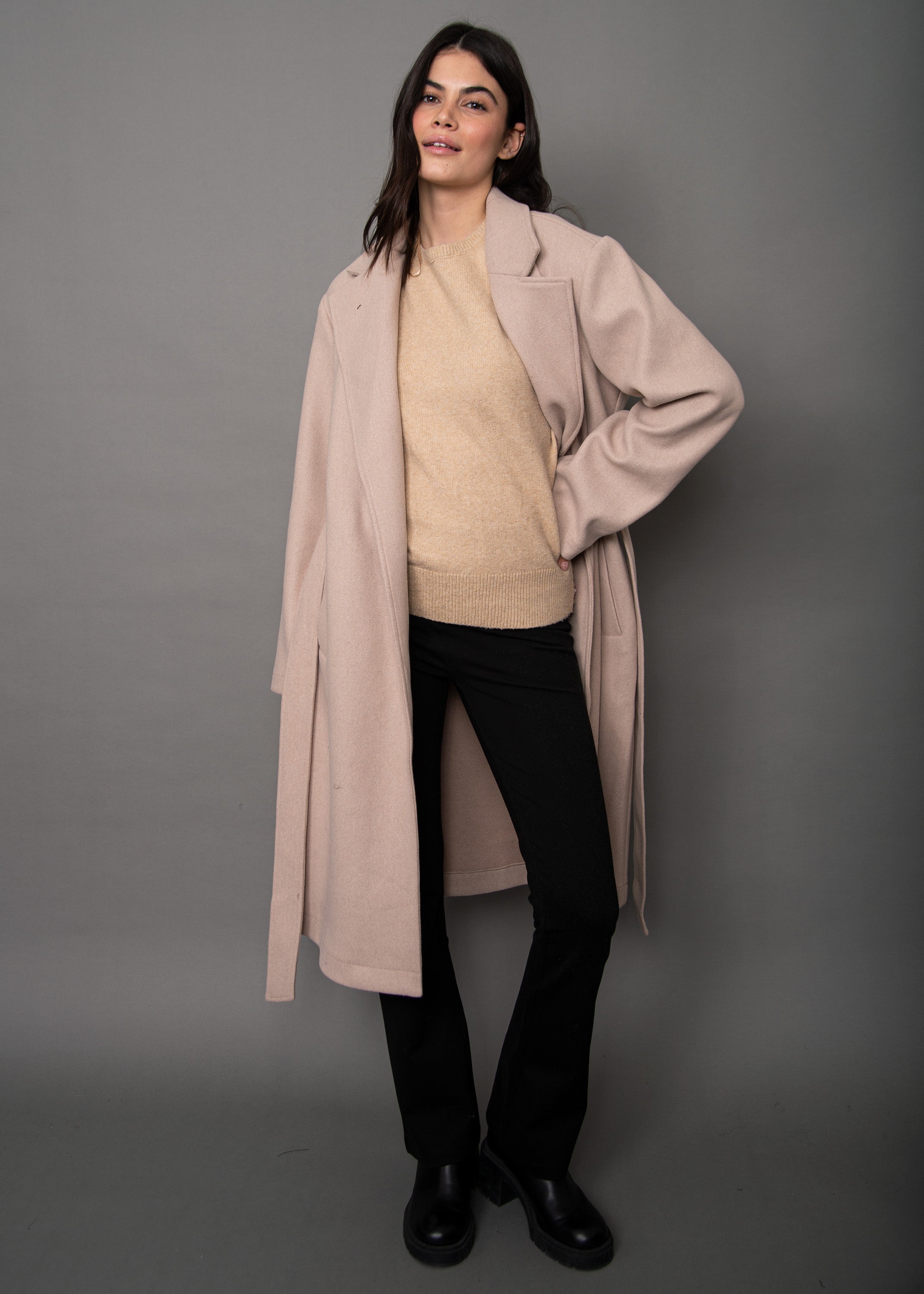 RD Havy Wrap Coat - Tiger Eye