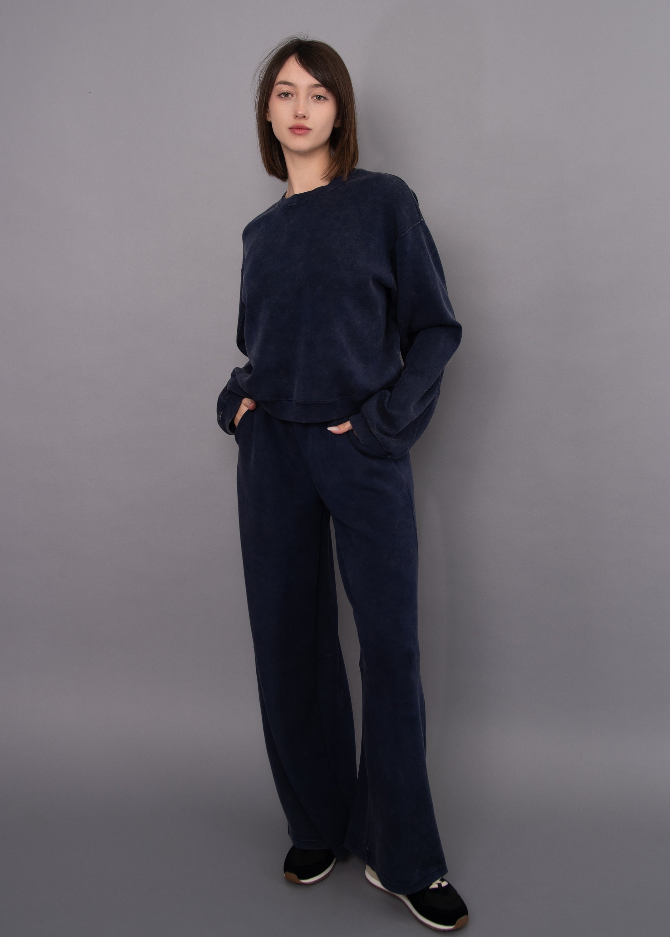 RD Phyllis Mineral Wash Soft Knit Pant - True Navy