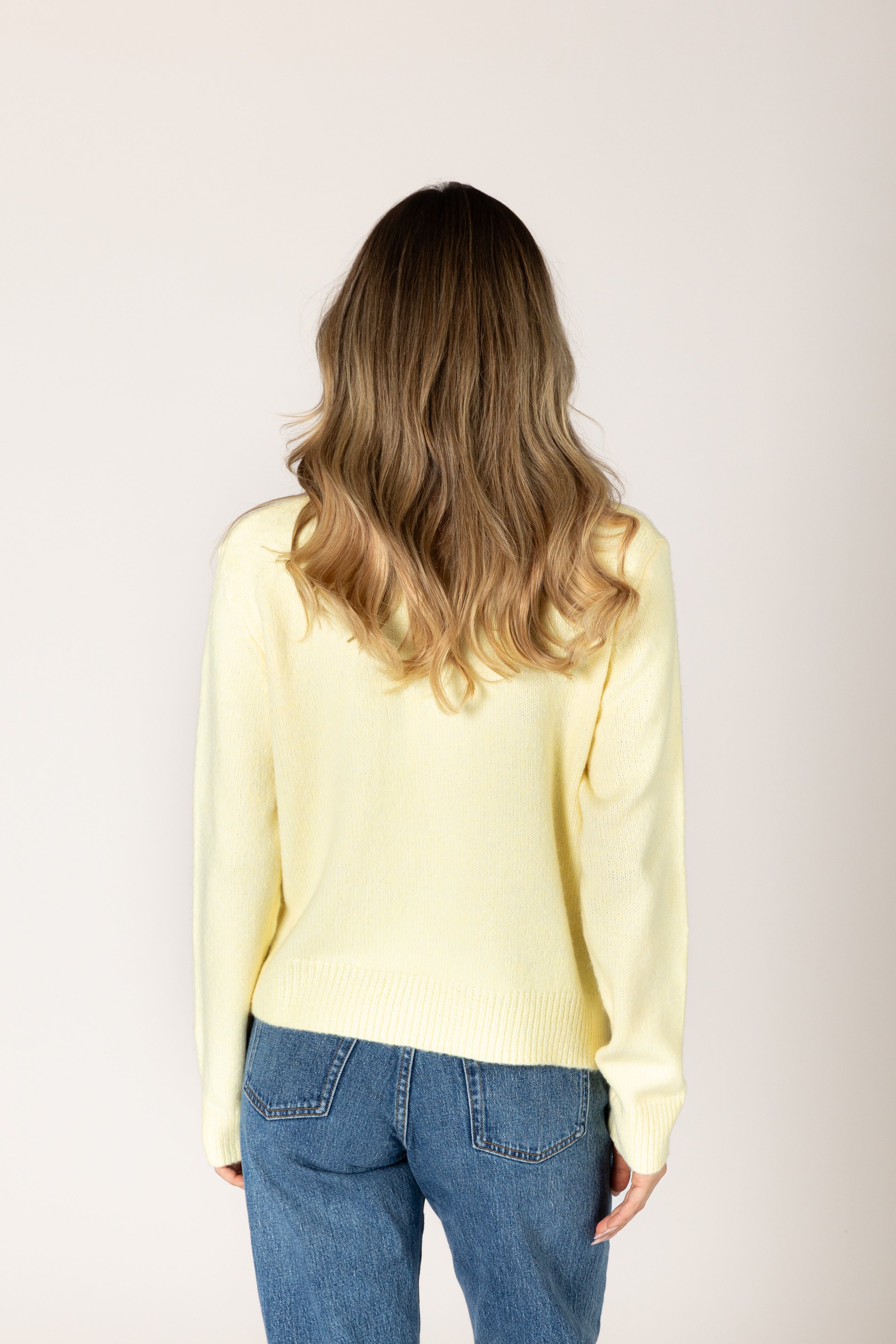 Lyla & Luxe Aisha Bow Cardi - Lemonade