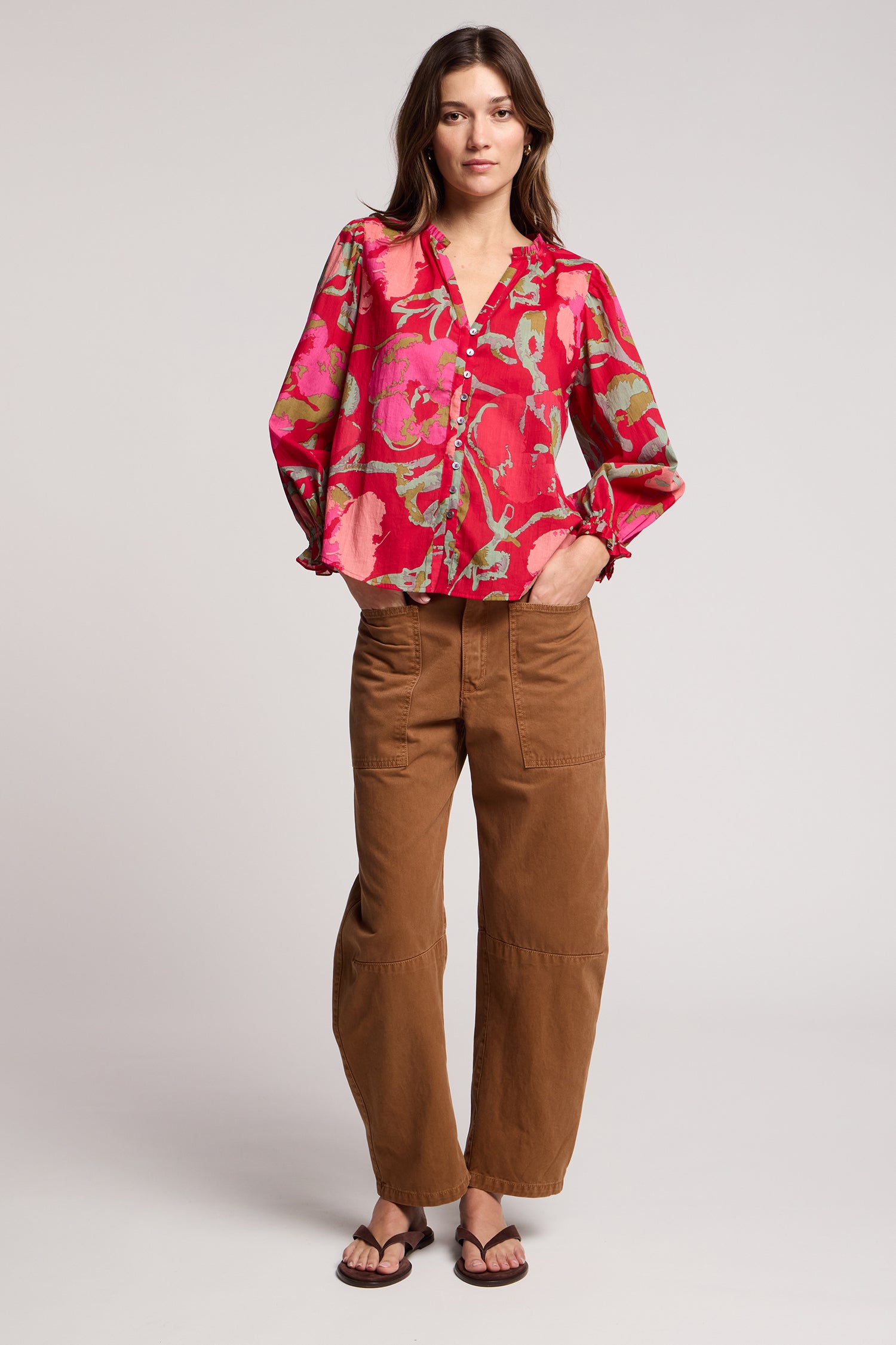 Velvet Avena Printed Blouse - Multi