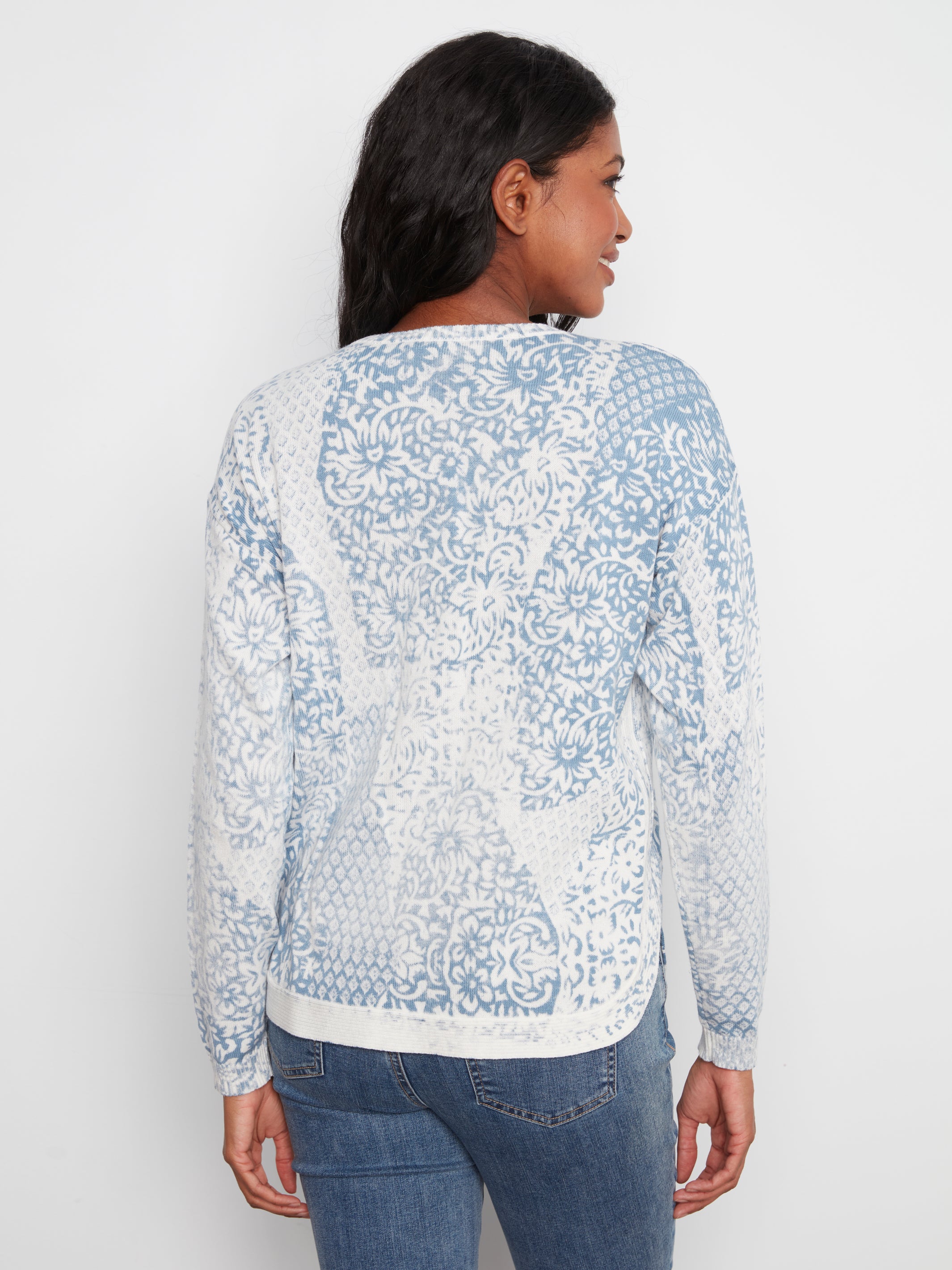 Charlie B Halle Sweater - Damask