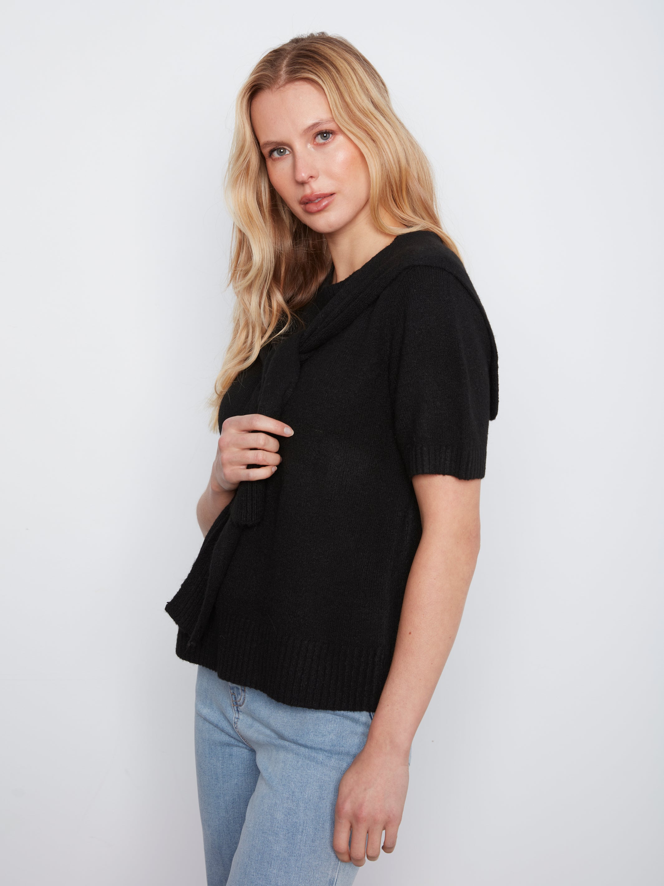 Charlie B Margot Sweater - Black