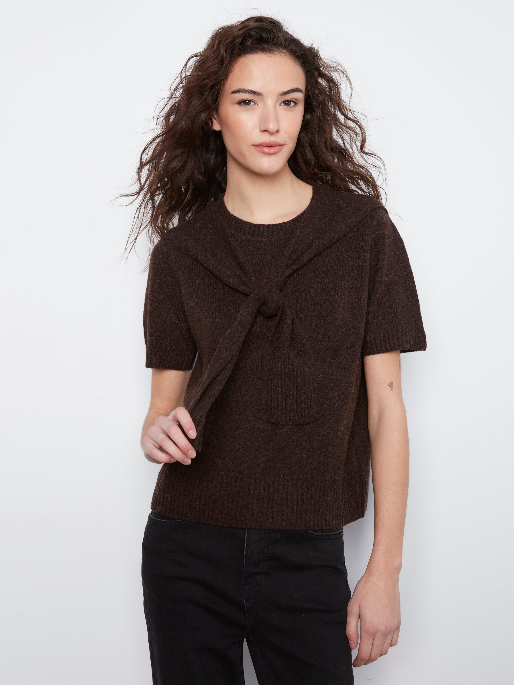 Charlie B Margot Sweater - Coffee