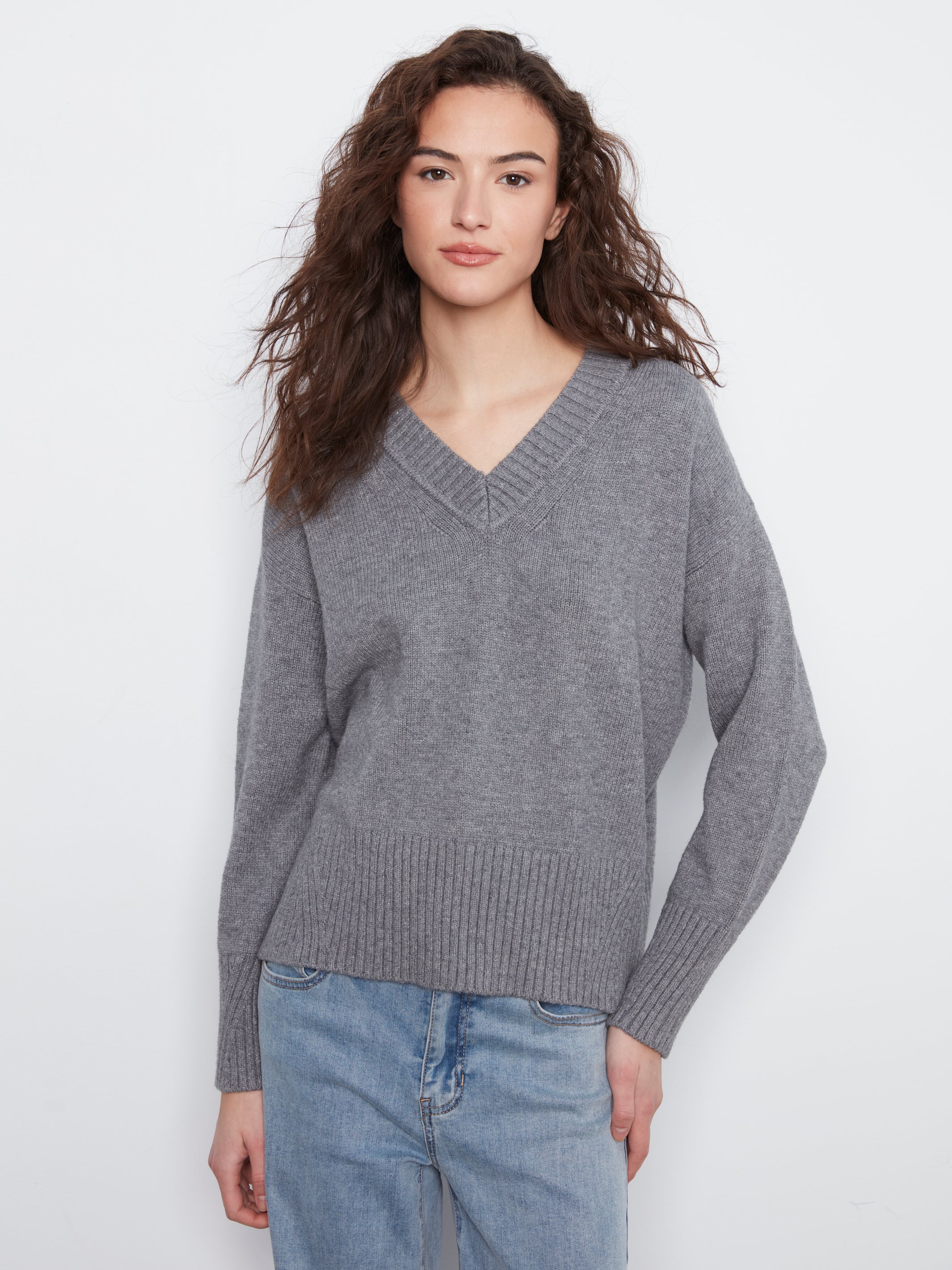 Charlie B Reagan Sweater - Heather Grey