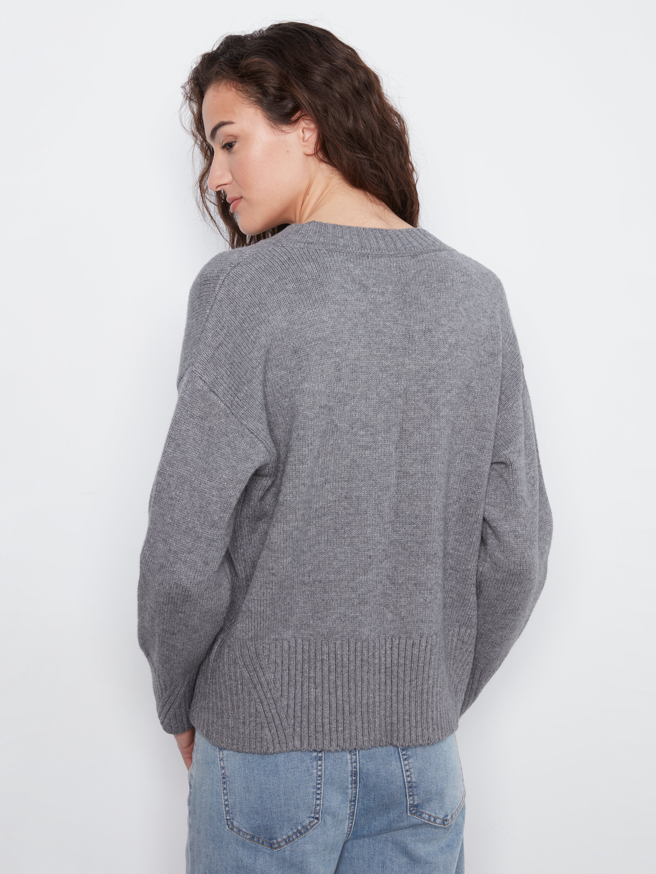 Charlie B Reagan Sweater - Heather Grey