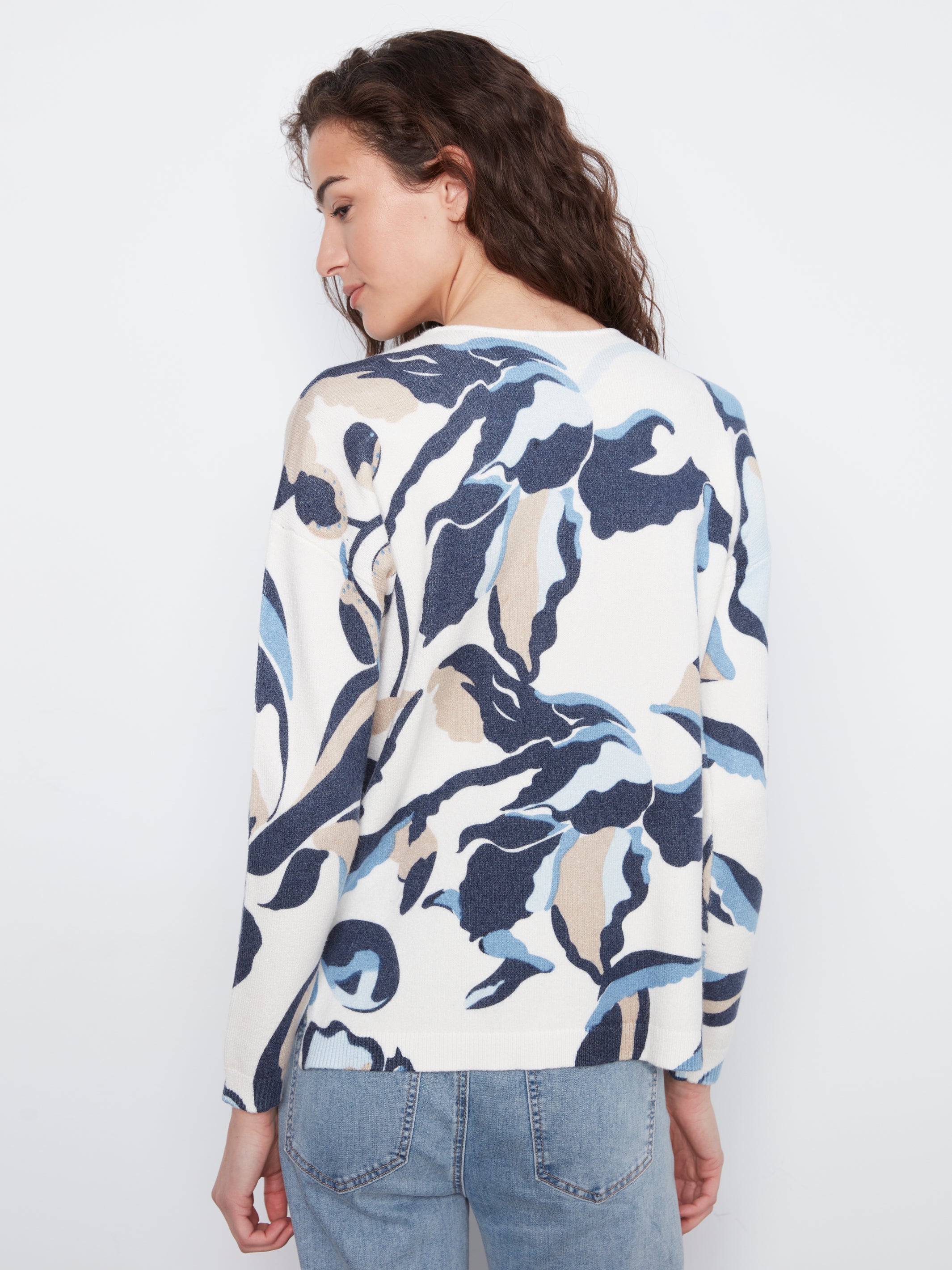Charlie B Farrah Sweater - Azurine