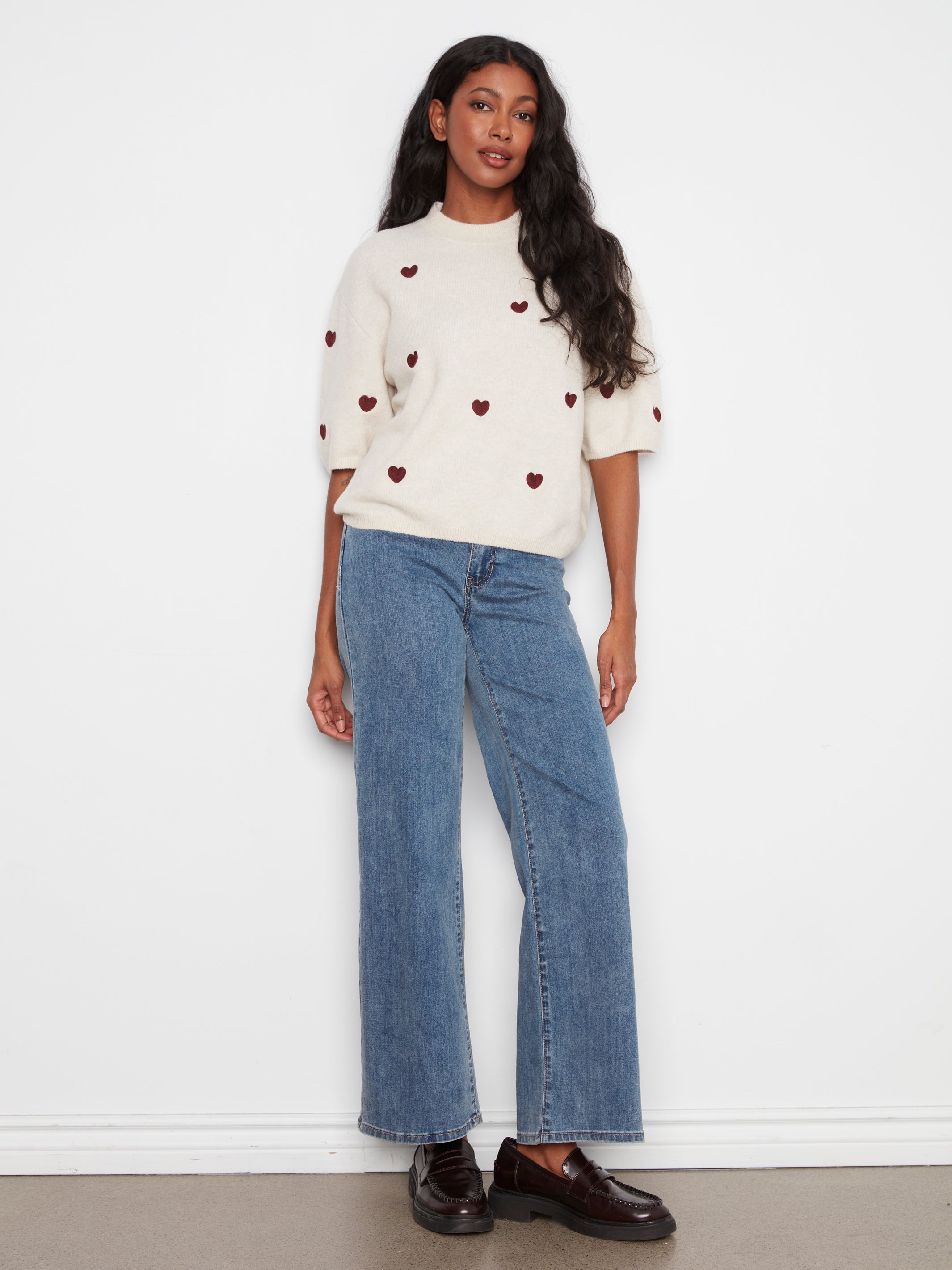 Charlie B Adora Sweater - Heather Oat