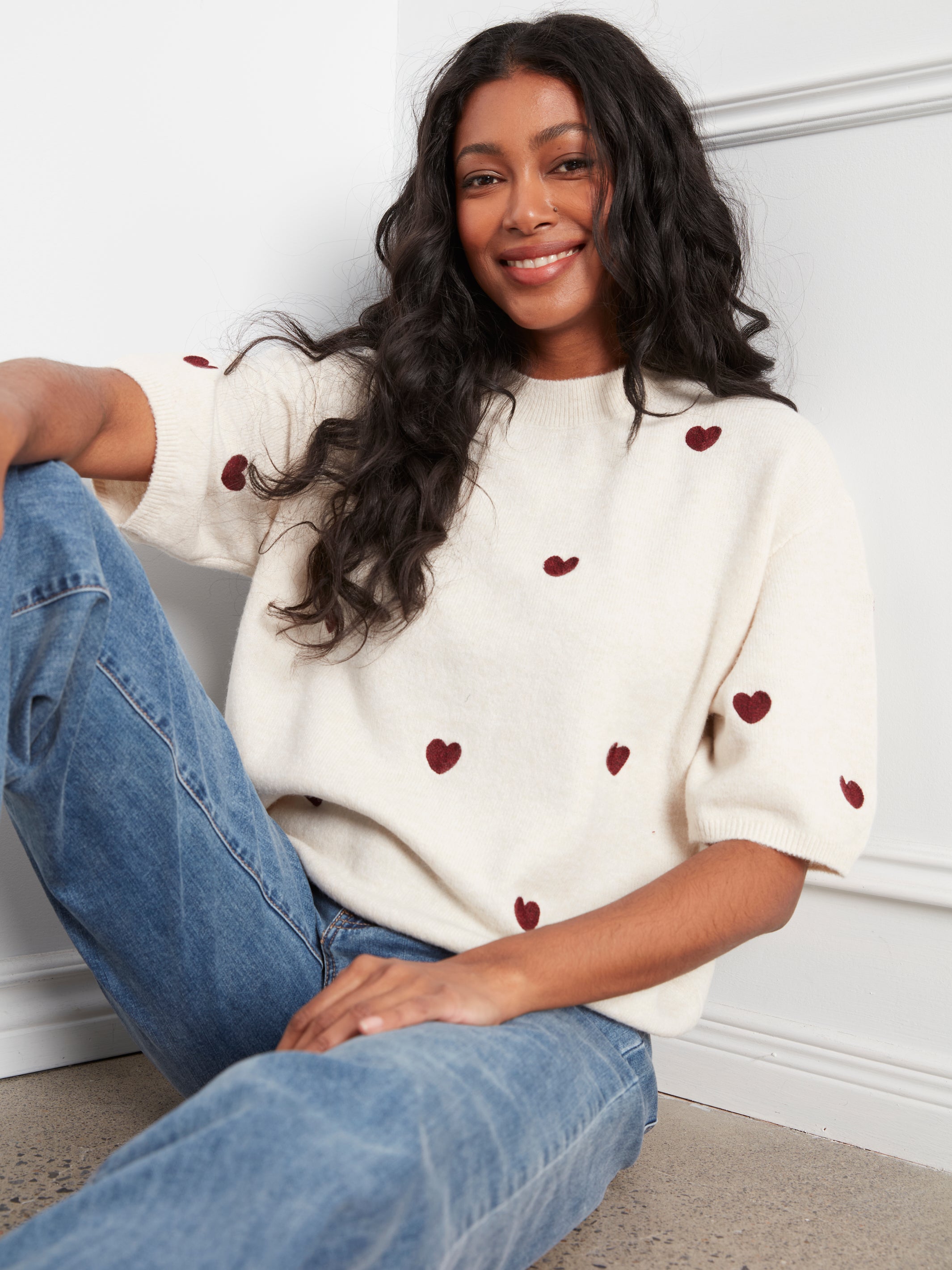 Charlie B Adora Sweater - Heather Oat