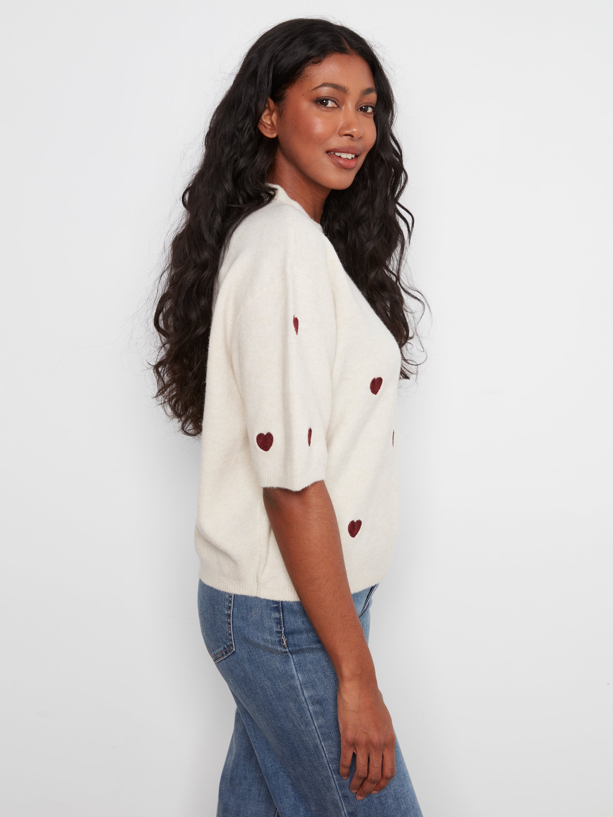 Charlie B Adora Sweater - Heather Oat