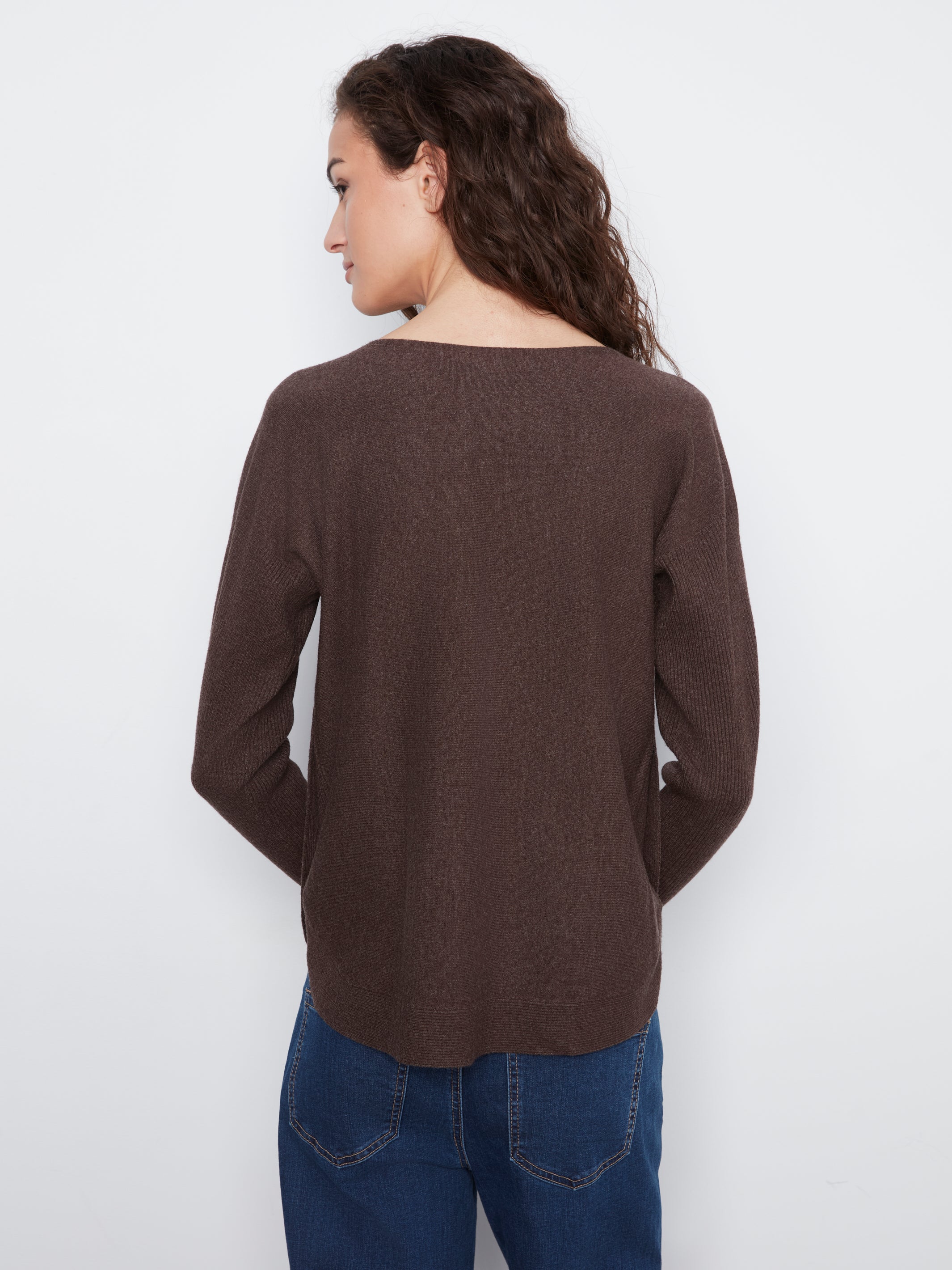 Charlie B Jane Sweater - Heather Coffee