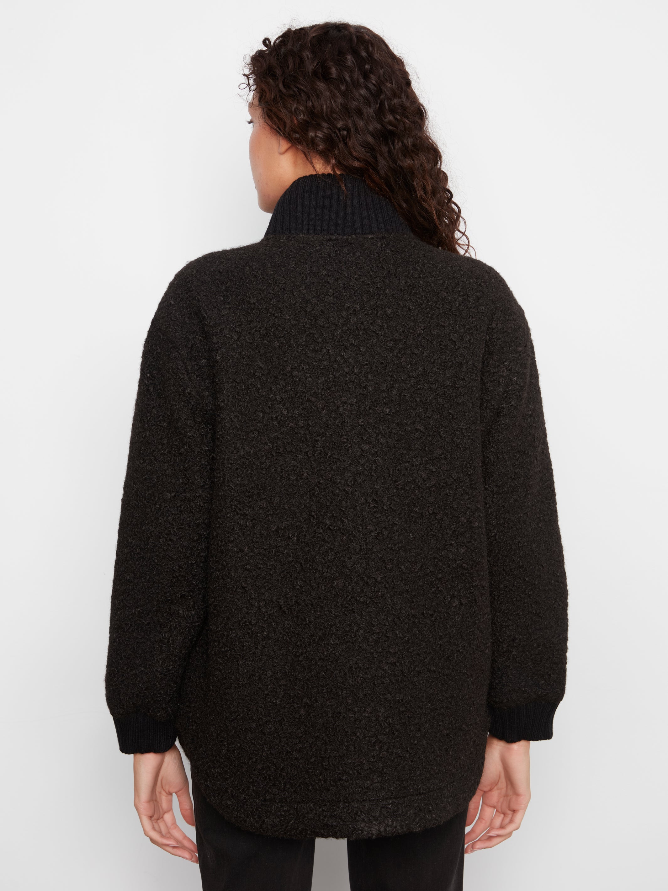 Charlie B Boucle Jacket - Black