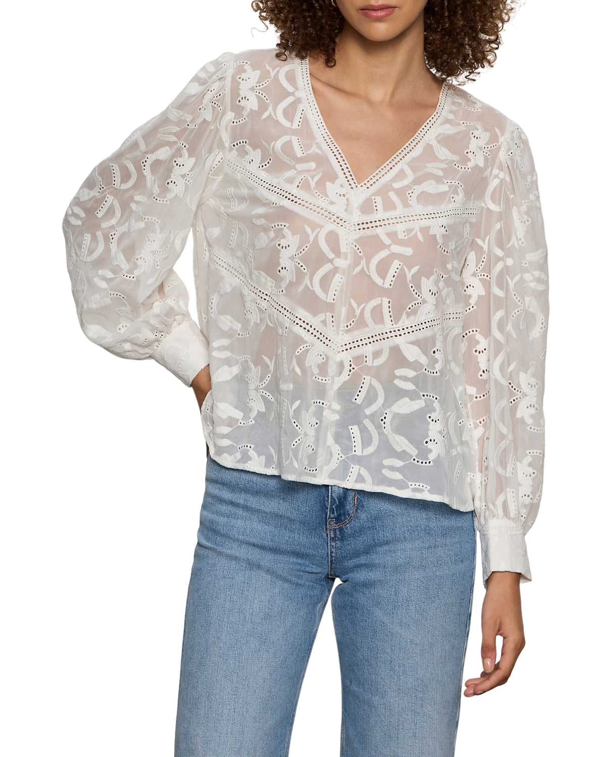 Sanctuary Daydreamer Popover Blouse - Chalk