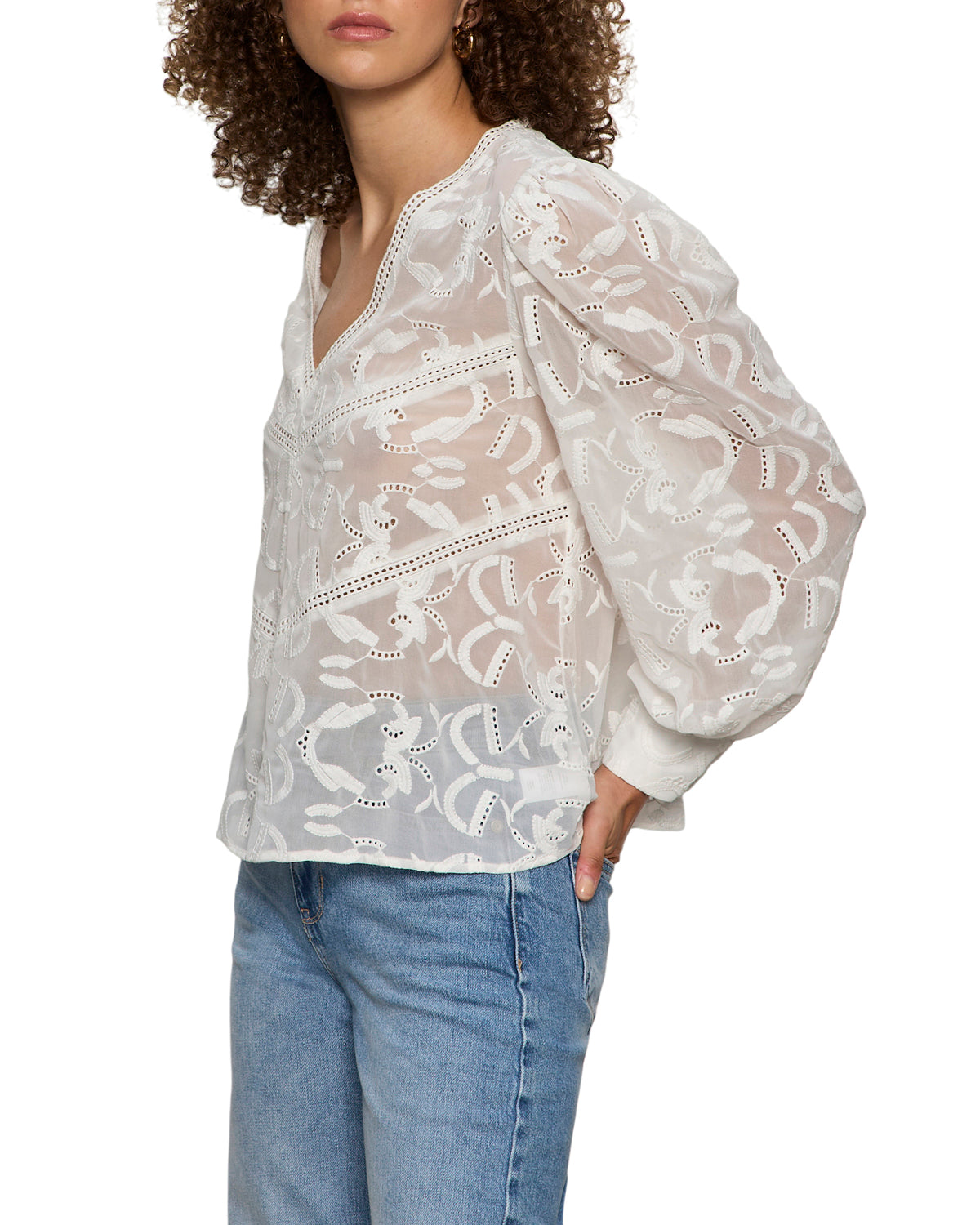 Sanctuary Daydreamer Popover Blouse - Chalk