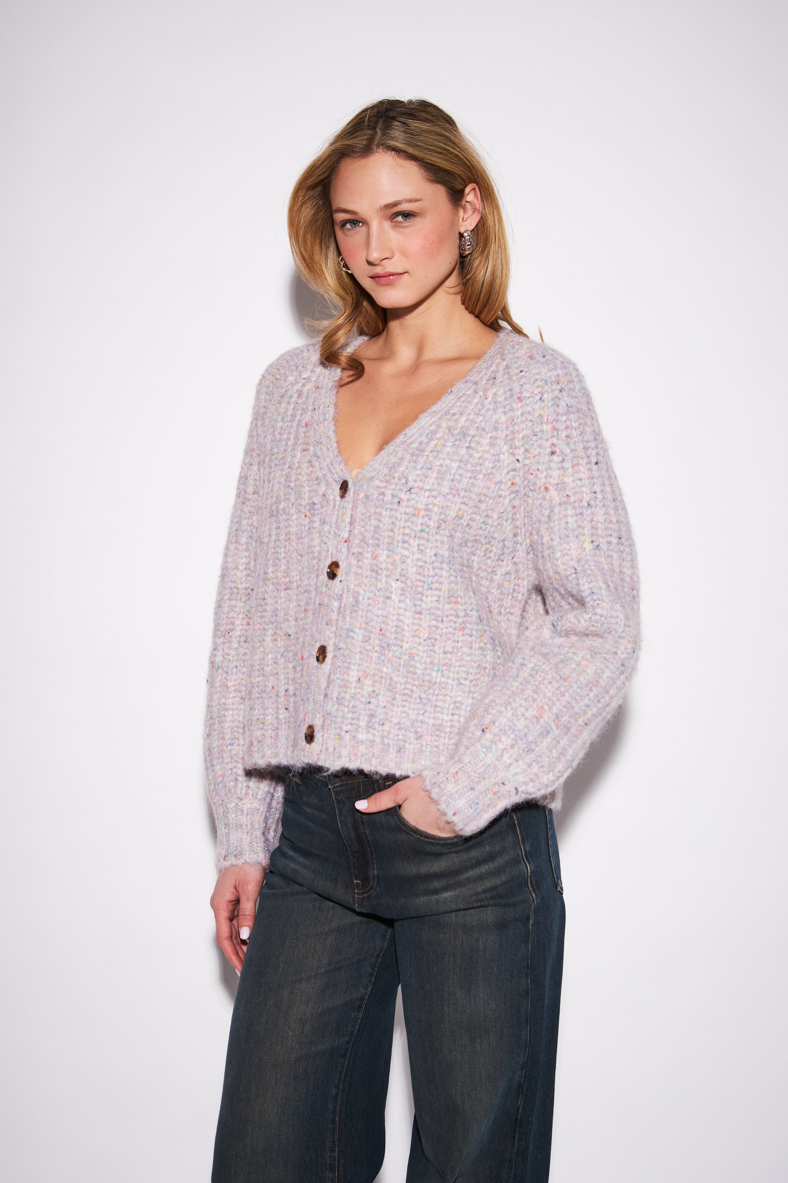 John & Jenn Hawkins Cardi - Lilac Dream