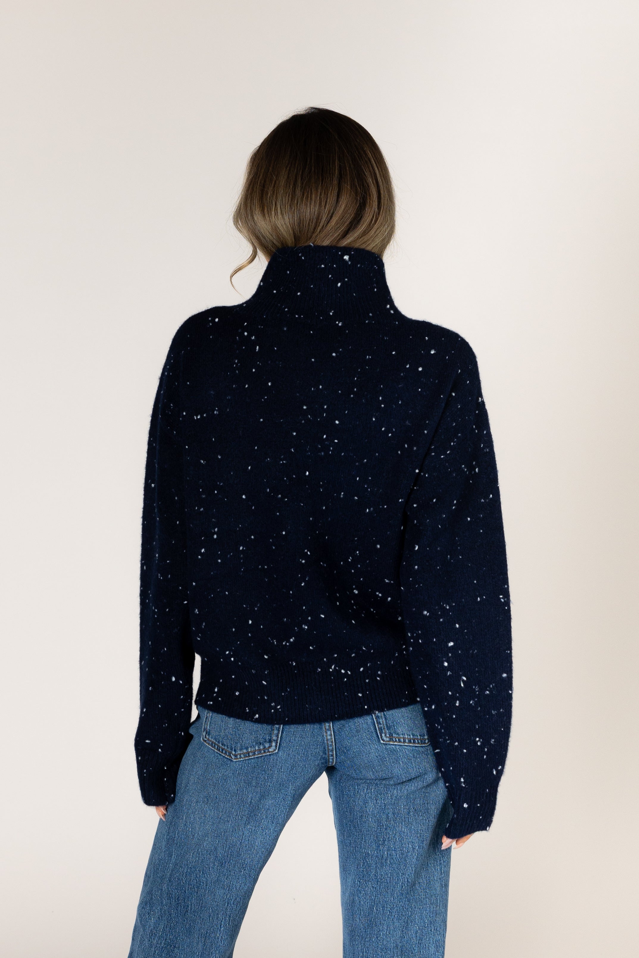 Lyla & Luxe Macy Fleck Sweater - Periscope