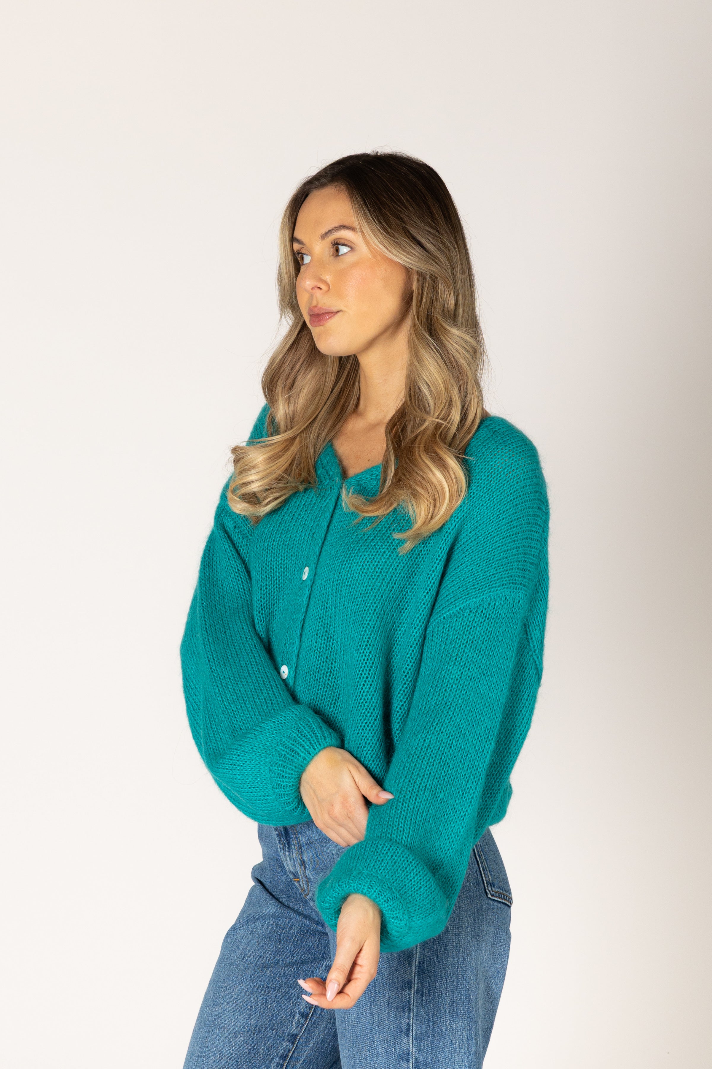 Lyla & Luxe Maya Cardi - Teal