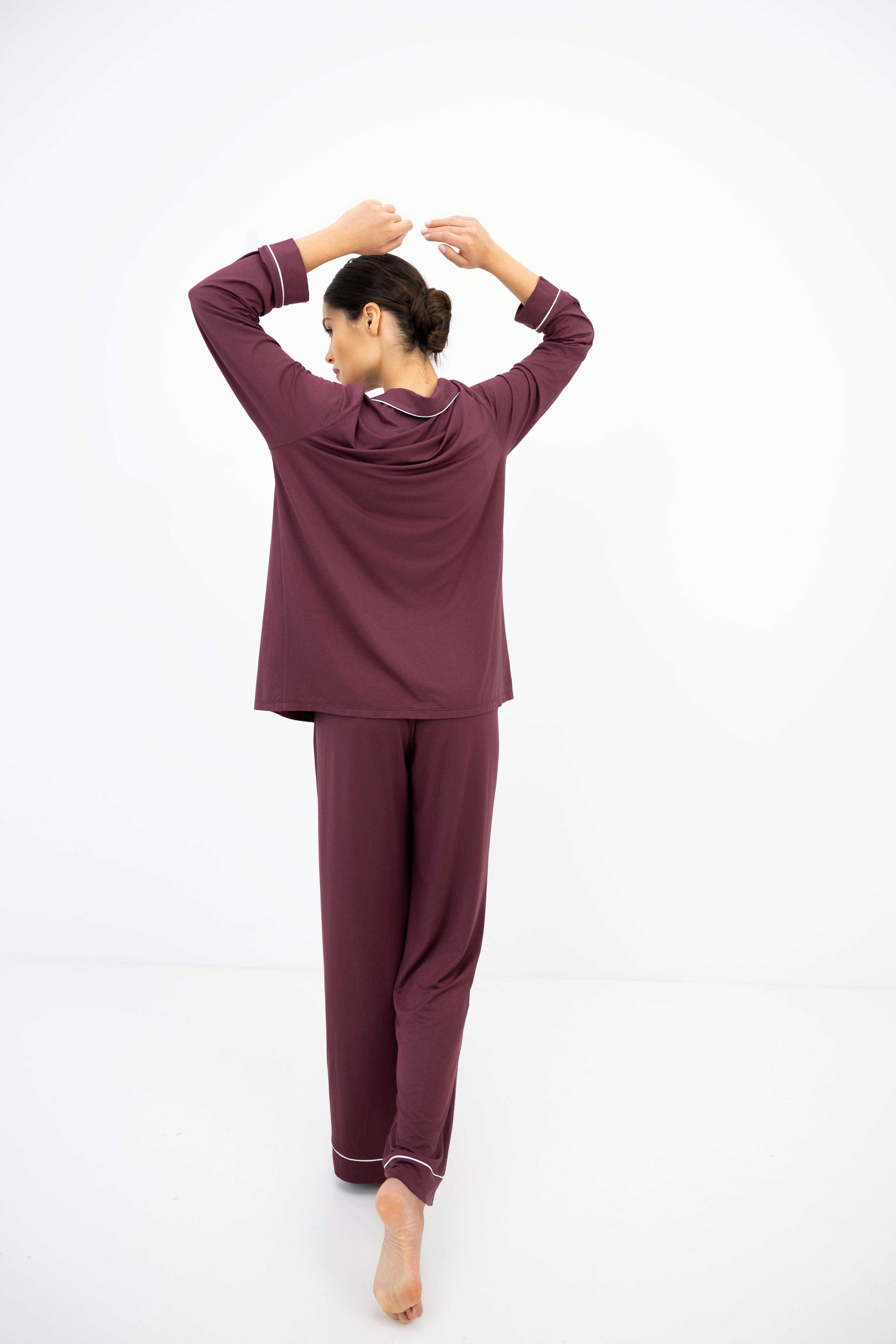 Sensis Samira Pajama Set - Plum