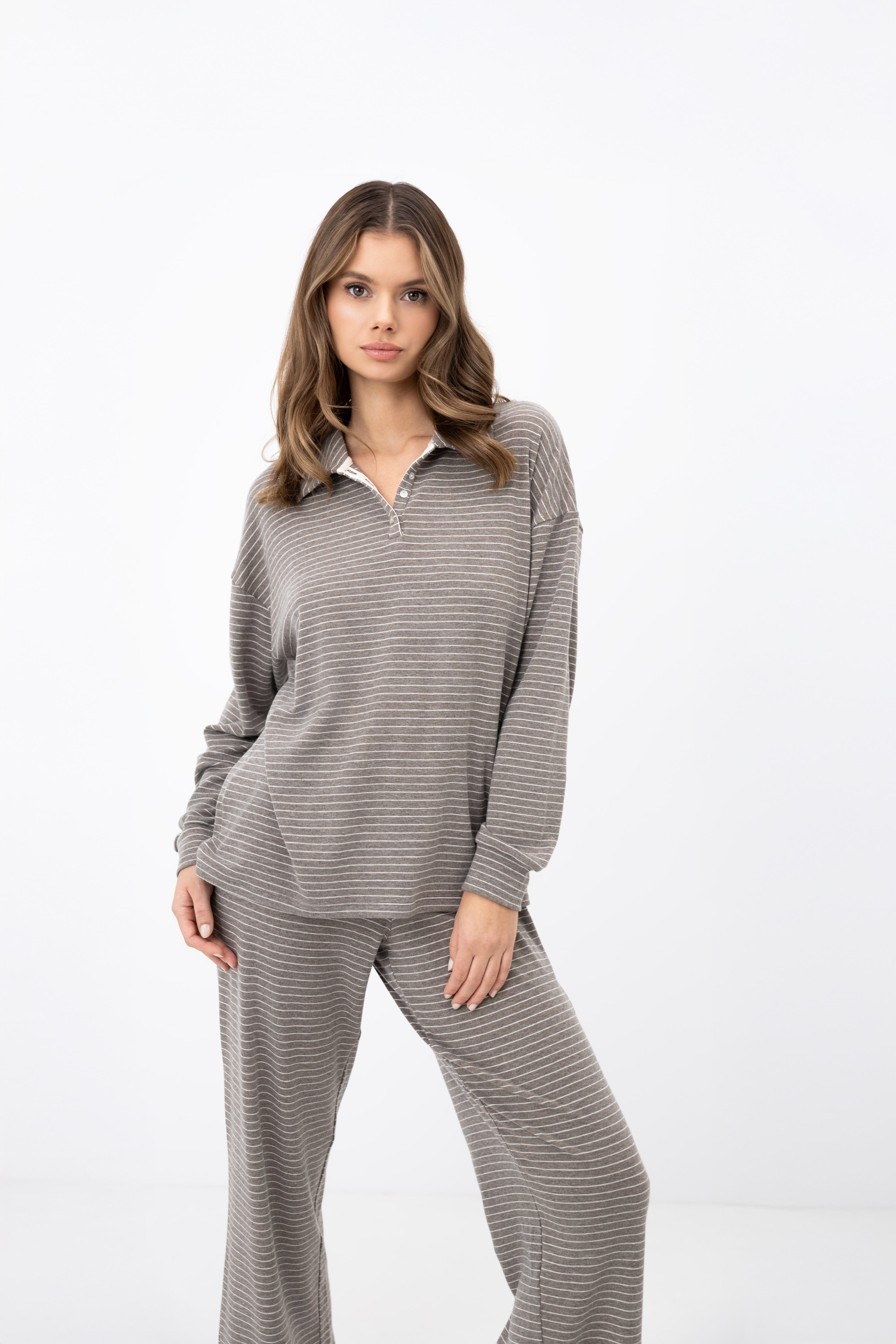 Sensis Amaya Lounge Set - Taupe Stripe