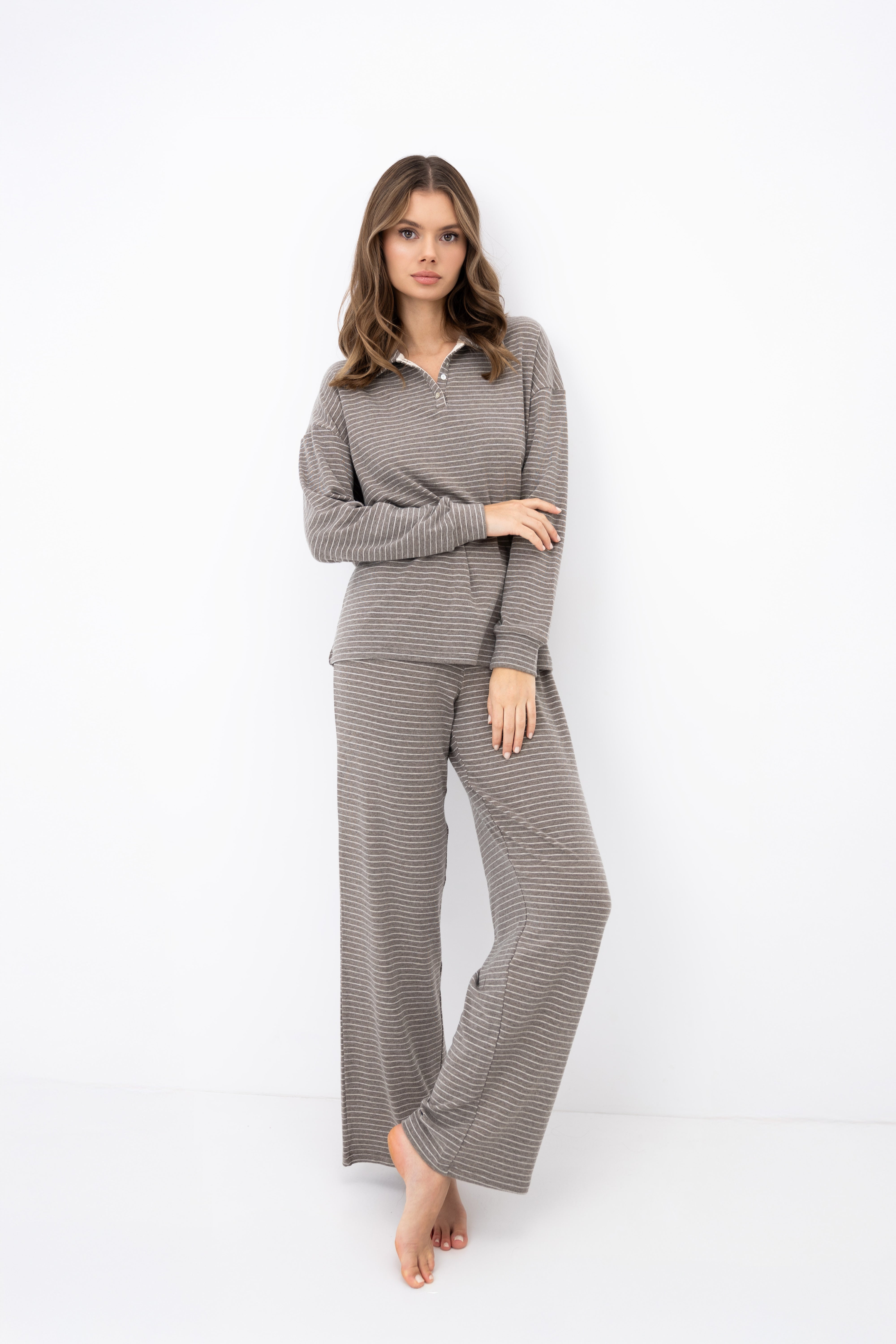 Sensis Amaya Lounge Set - Taupe Stripe