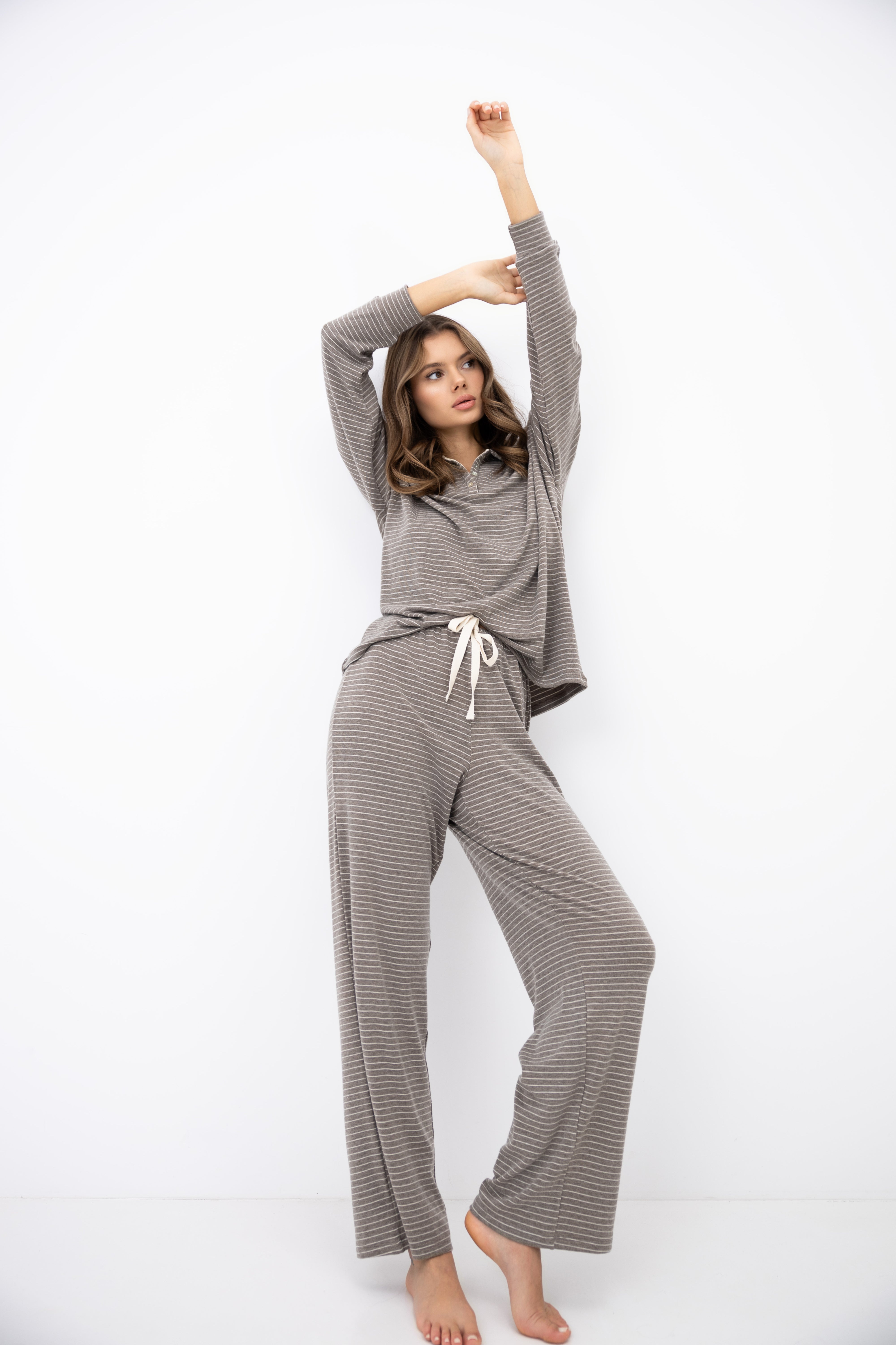 Sensis Amaya Lounge Set - Taupe Stripe